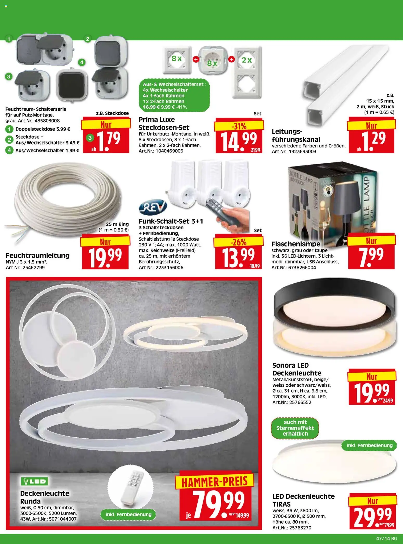 HERKULES Bau & Garten – gültig ab 17.11.2025 | Seite: 14 | Produkte: Steckdose