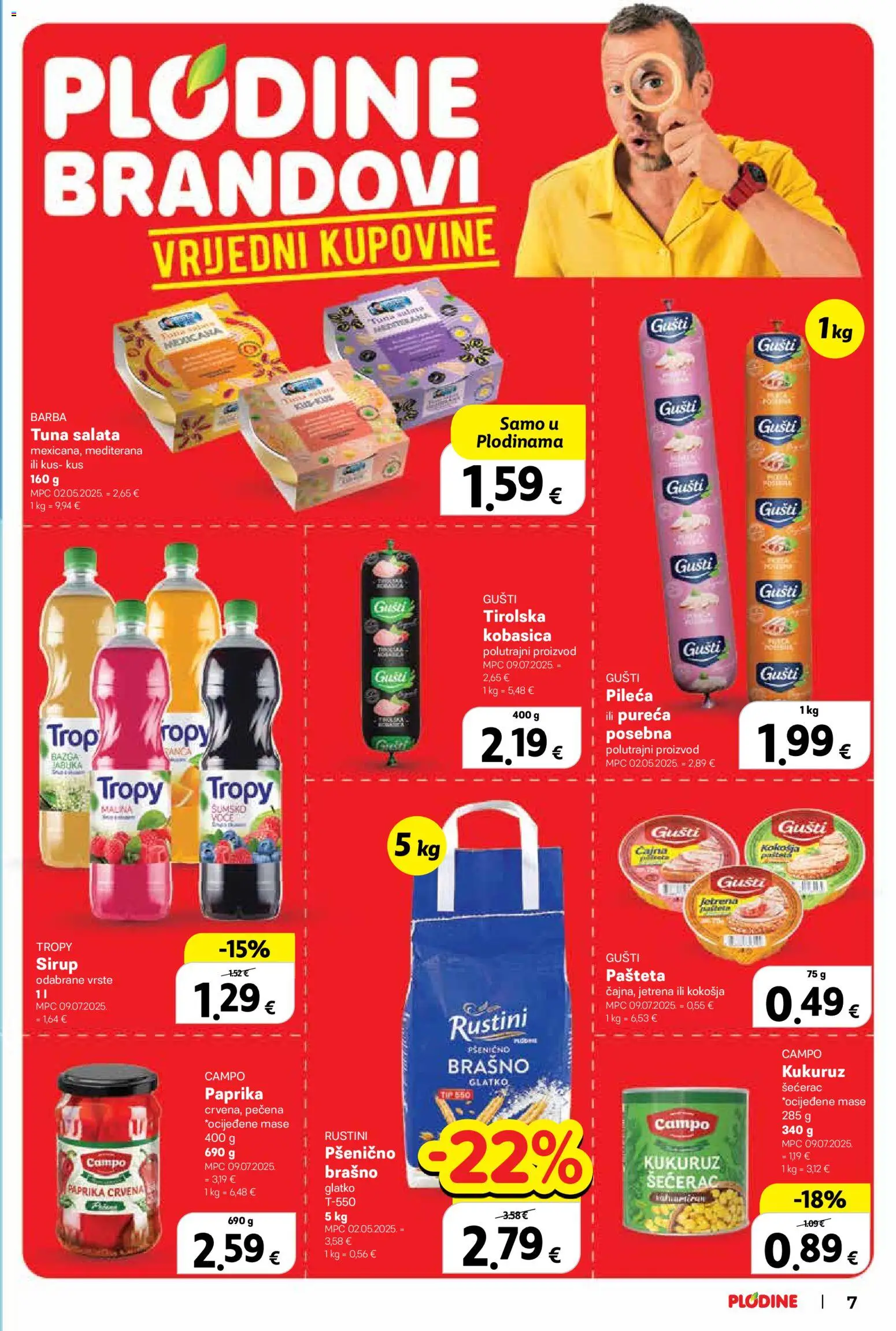 Plodine katalog | vrijedi od 19.11.2025 | Stranica: 7 | Proizvodi: Kukuruz, Paprika, Brašno, Kus kus