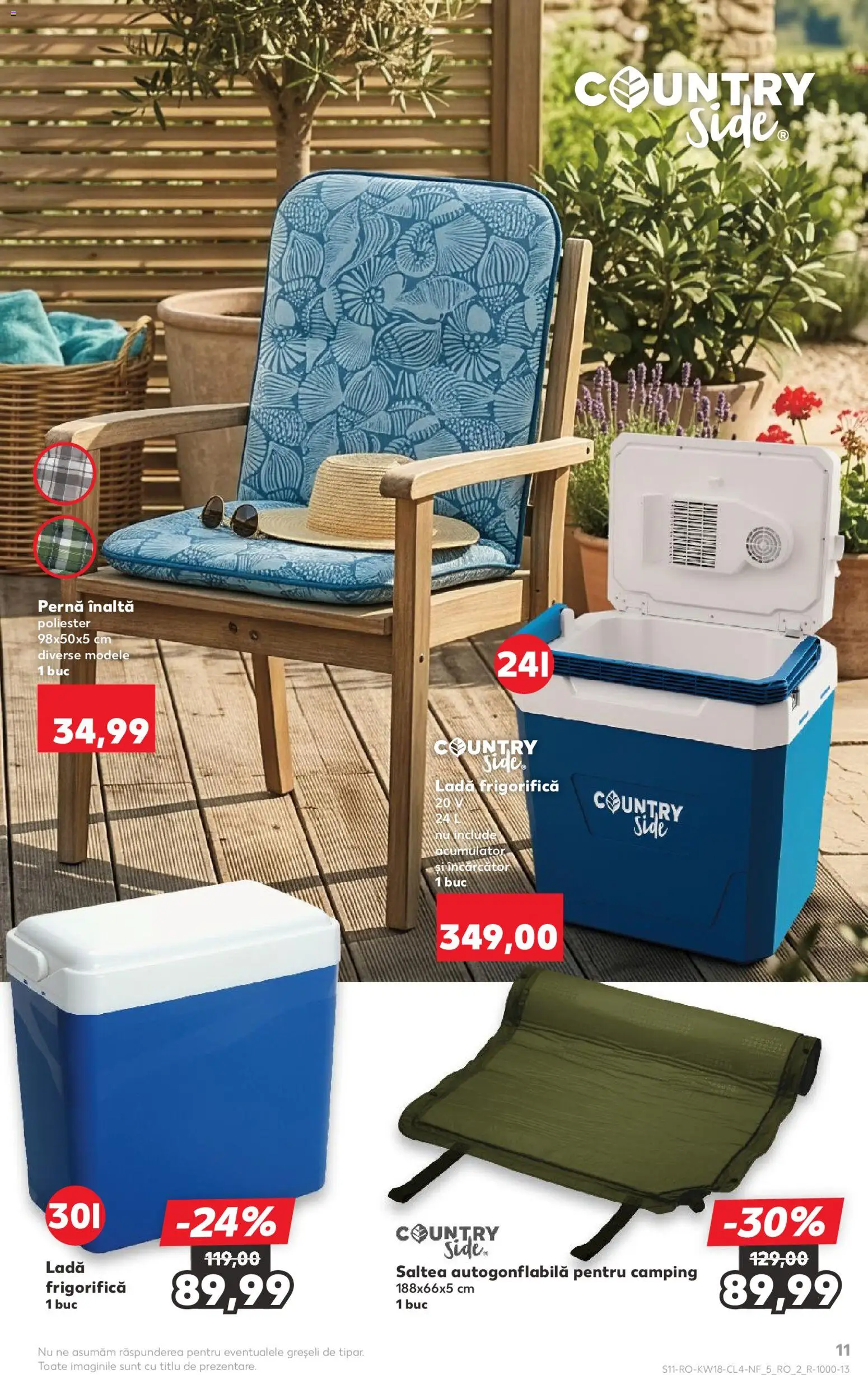 Noul catalog Kaufland – valabil de la 29.04.2026 | Pagină: 11 | Produse: Încărcător, Saltea, Pernă, Ladă frigorifică