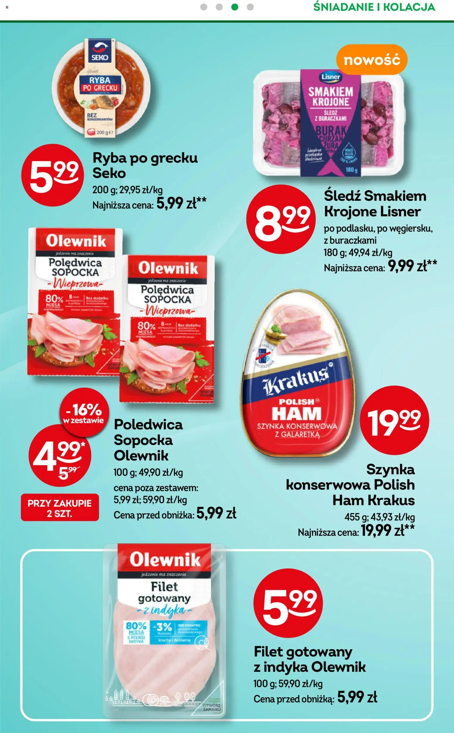 Żabka Gazetka - Codzienne produkty od 28.01.2026 | Strona: 14 | Produkty: Galaretka, Piersi, Szynka, Ryba po grecku