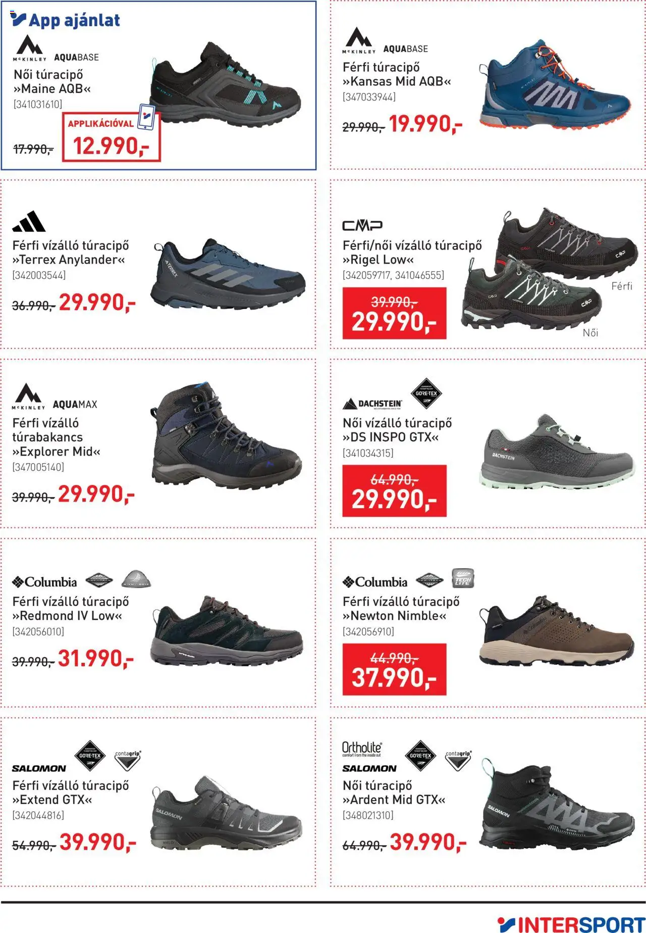 Intersport akciós ujság - amely érvényes a következő dátumtól: 14.10.2025 | Oldal: 3 | Termékek: Túracipő
