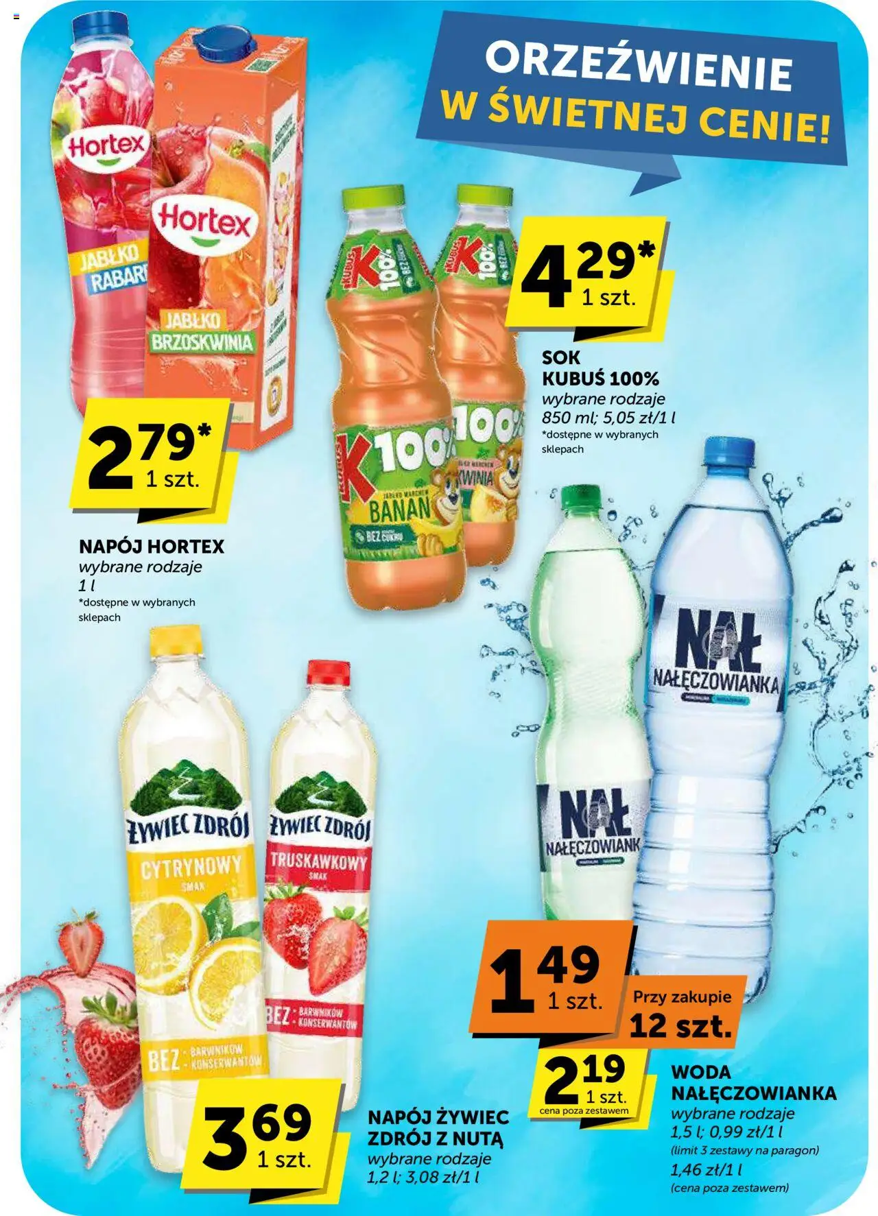 Euro Sklep Gazetka od 02.10.2025 | Strona: 40 | Produkty: Brzoskwinia, Banan, Woda