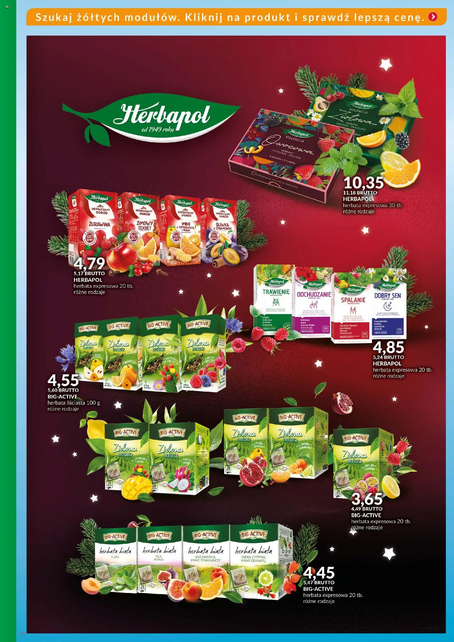 Eurocash Gazetka - Katalog Artykułów Spożywczych od 14.12.2025 | Strona: 49 | Produkty: Malina, Herbata liściasta, Aloes, Melisa