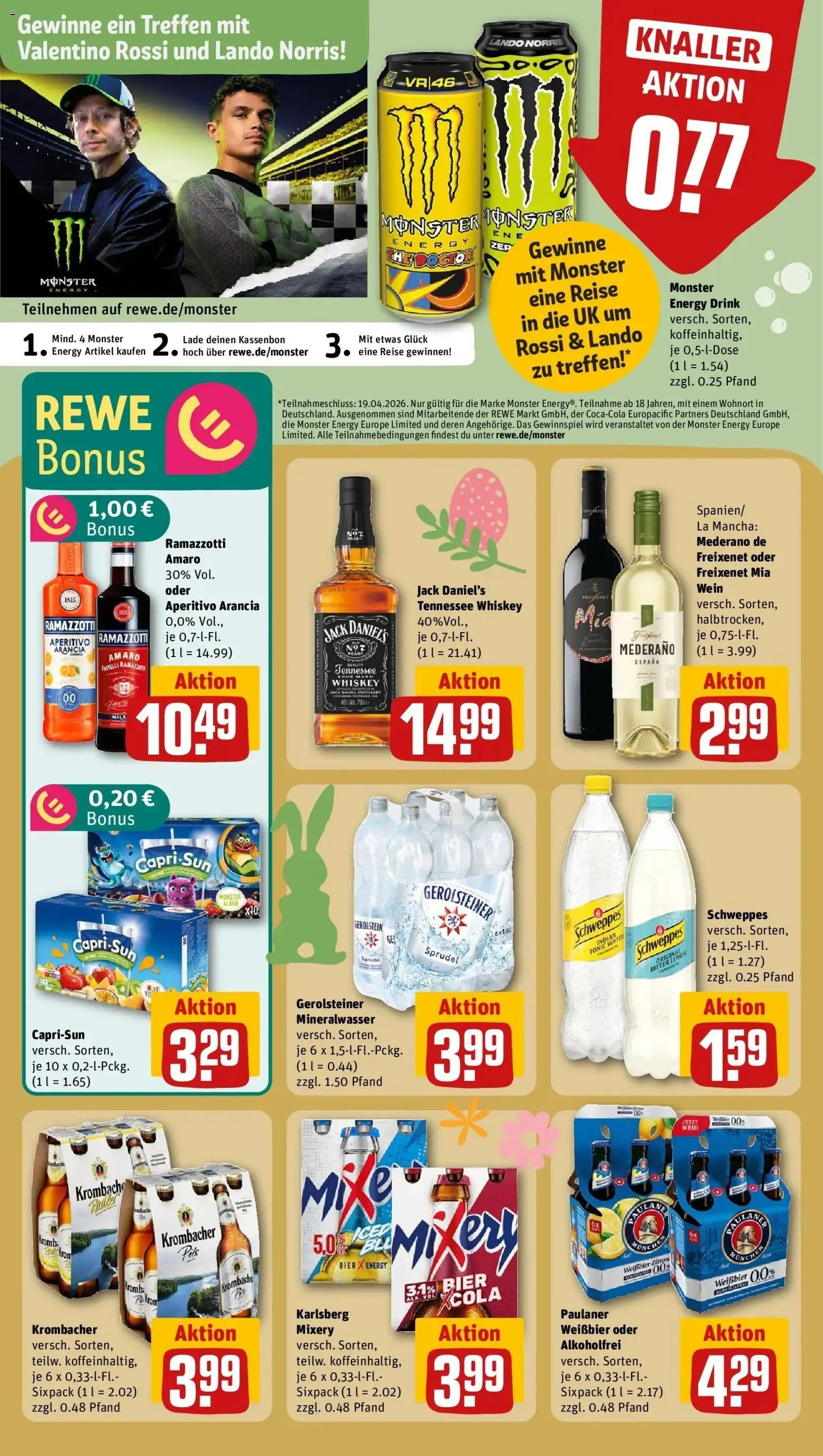 Rewe Prospekt Köln / Deutz	 – gültig ab 30.03.2026 | Seite: 19 | Produkte: Freixenet, Jack Daniel's, Mixery, Wein