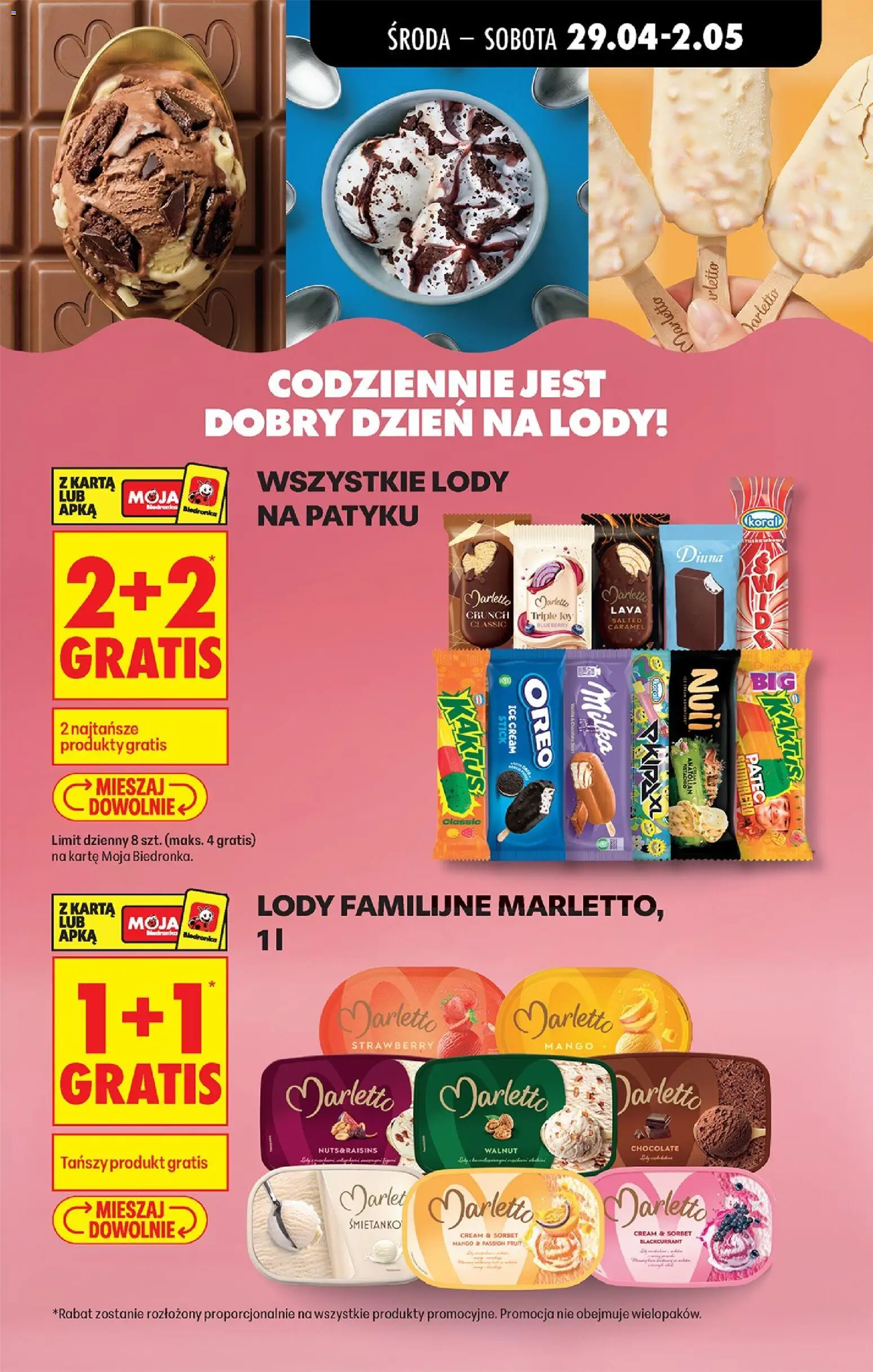 Biedronka Polsko leták - Codziennie niskie ceny od 29.04.2026 | Strana: 47 | Produkty: Mango, Milka, Oreo, Sorbet