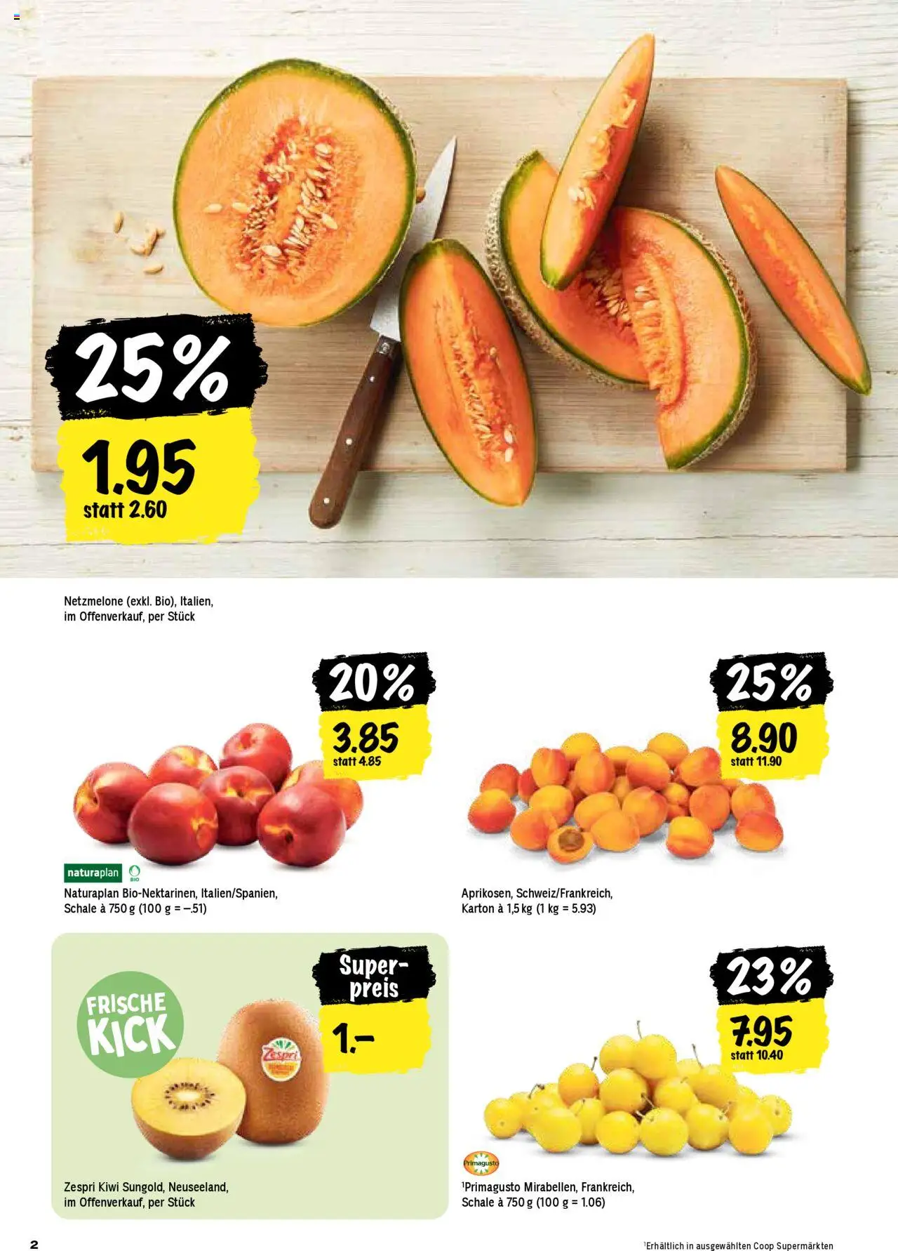 Coop Aktionen ab 14.08.2025 | Seite: 2 | Produkte: SUP, Kiwi