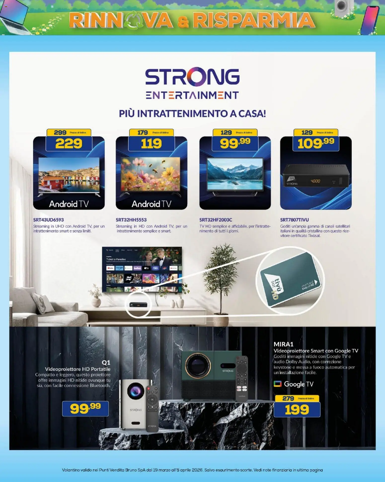 Volantino BRUNO del 19.03.2026 | Pagina: 34 | Prodotti: TV, Audio