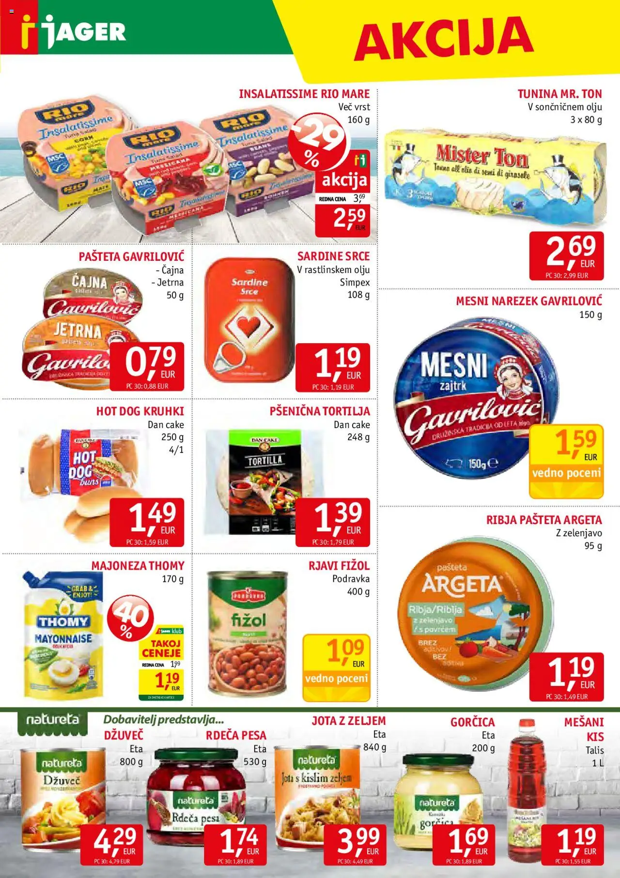 Jager katalog │ velja od 16.07.2025 | Stran: 9 | Izdelki: Narezek, Gorčica, Majoneza, Pesa