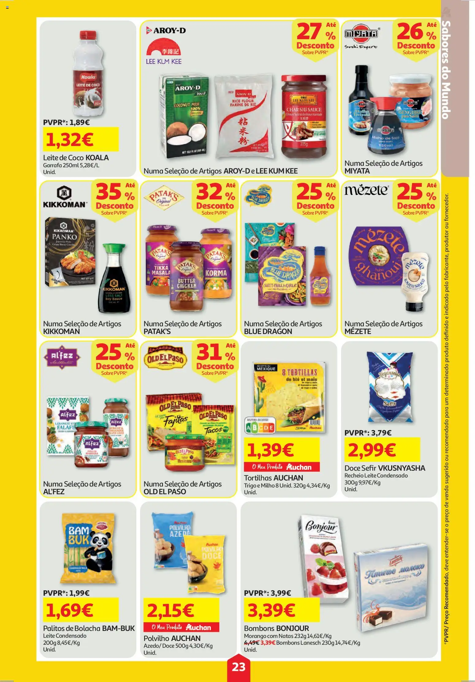 Auchan folheto │ válido de 04.12.2025 | Página: 23 | Produtos: Soja, Leite condensado, Leite, Natas