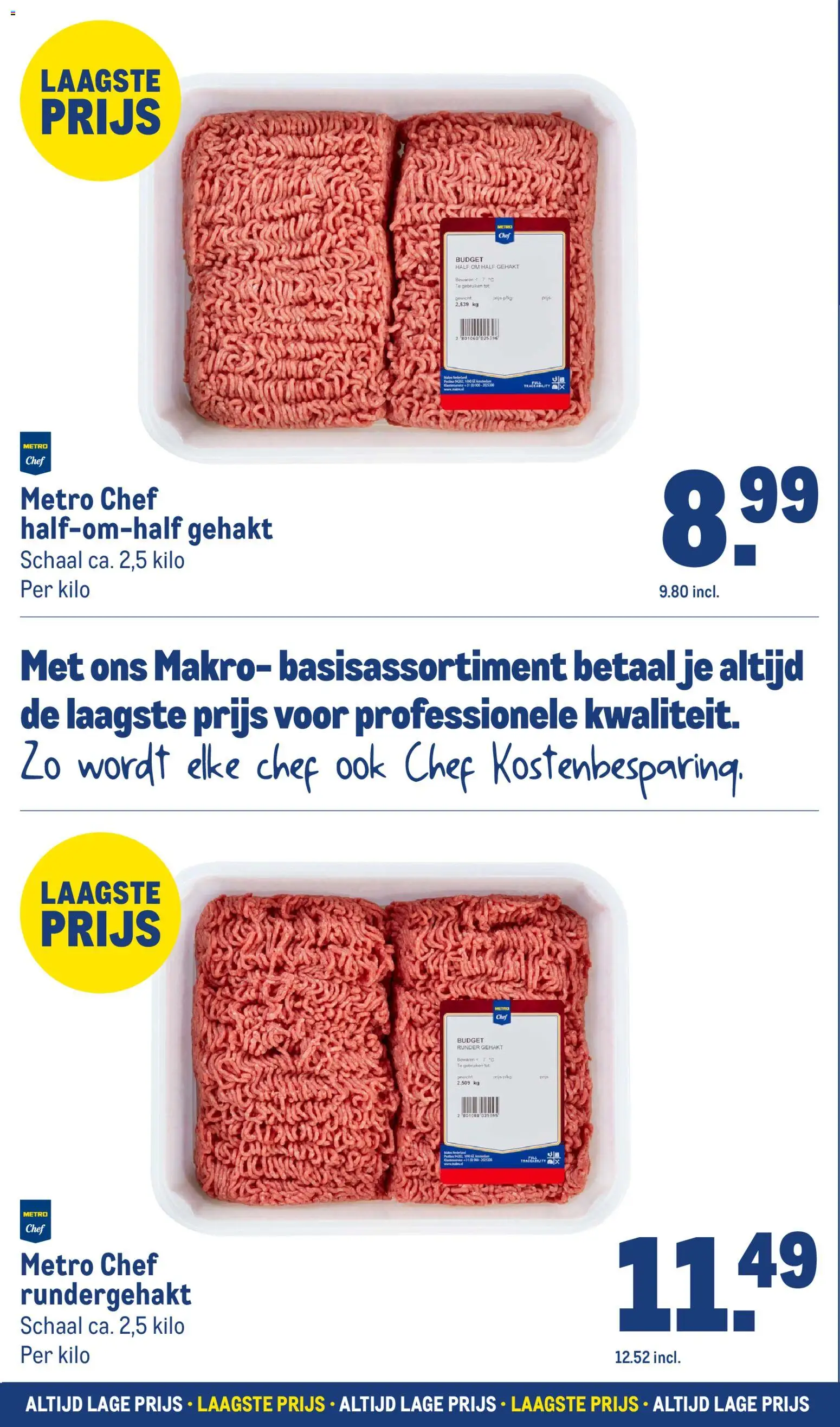 {H1} | Pagina: 6 | Producten: Schaal, Gehakt, Gewicht