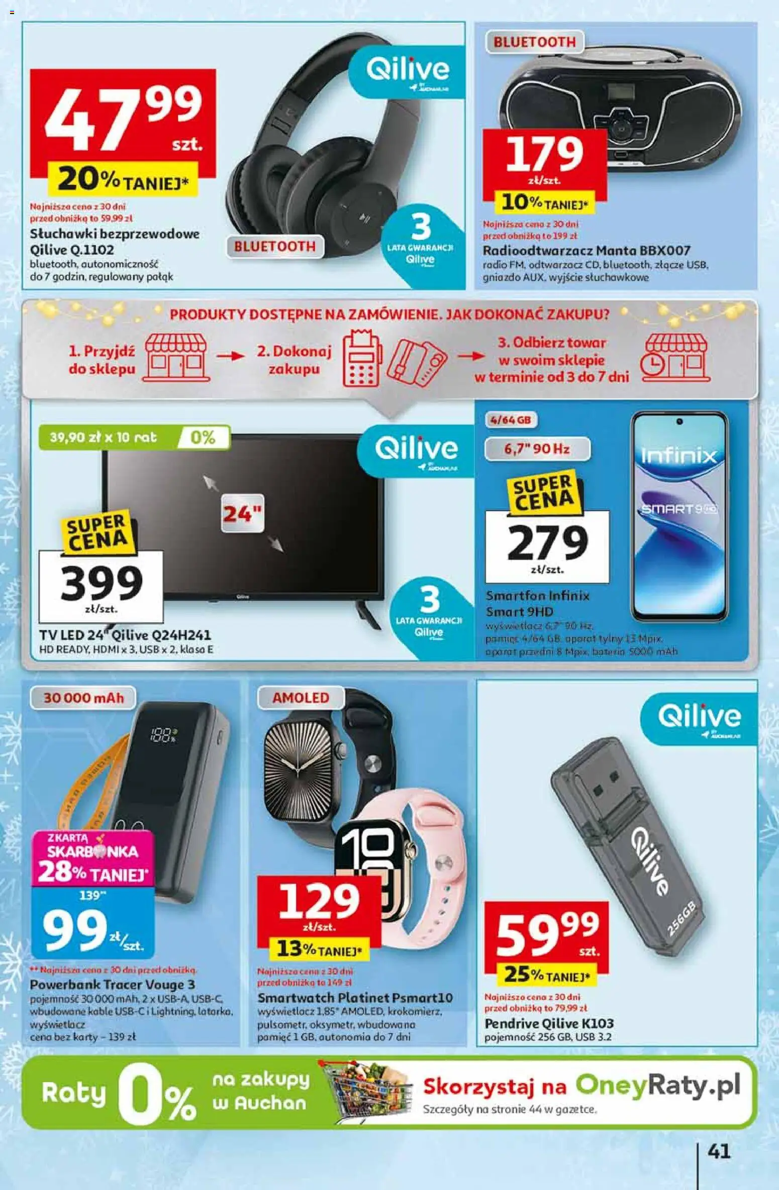 Auchan Black Friday od 13.11.2025 | Strona: 41 | Produkty: Złącze, USB, Smartwatch, Pendrive