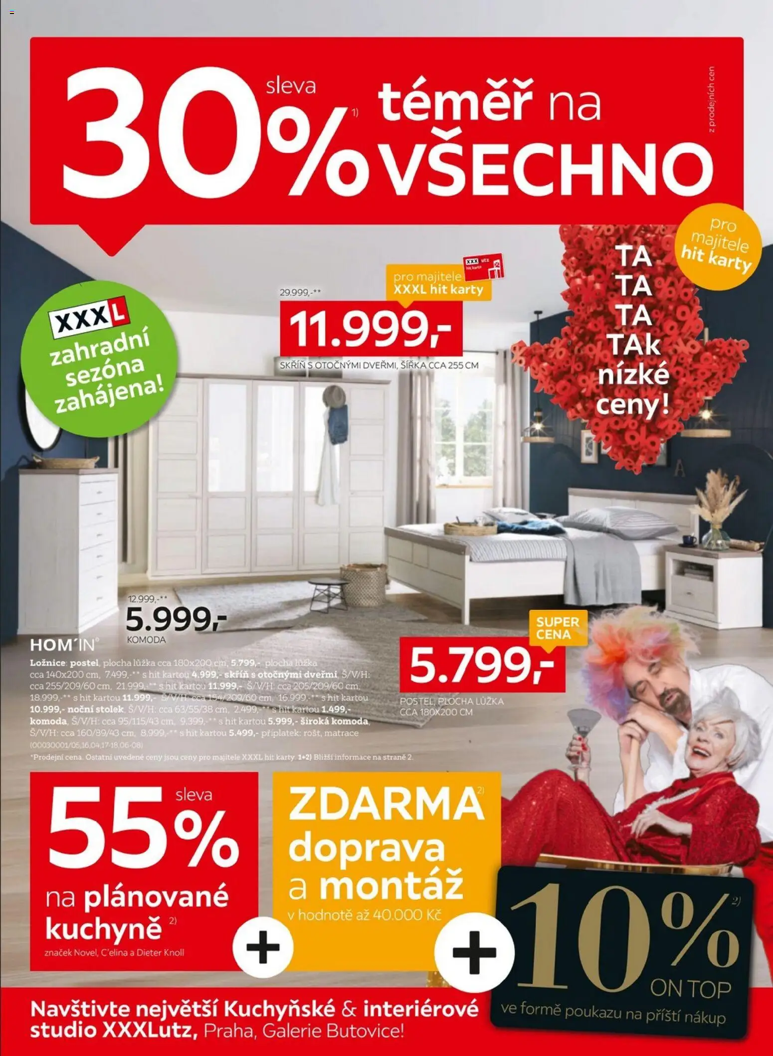 XXXLutz leták od 23.02.2026 | Strana: 1 | Produkty: Matrace, Komoda, Karty, Skříň