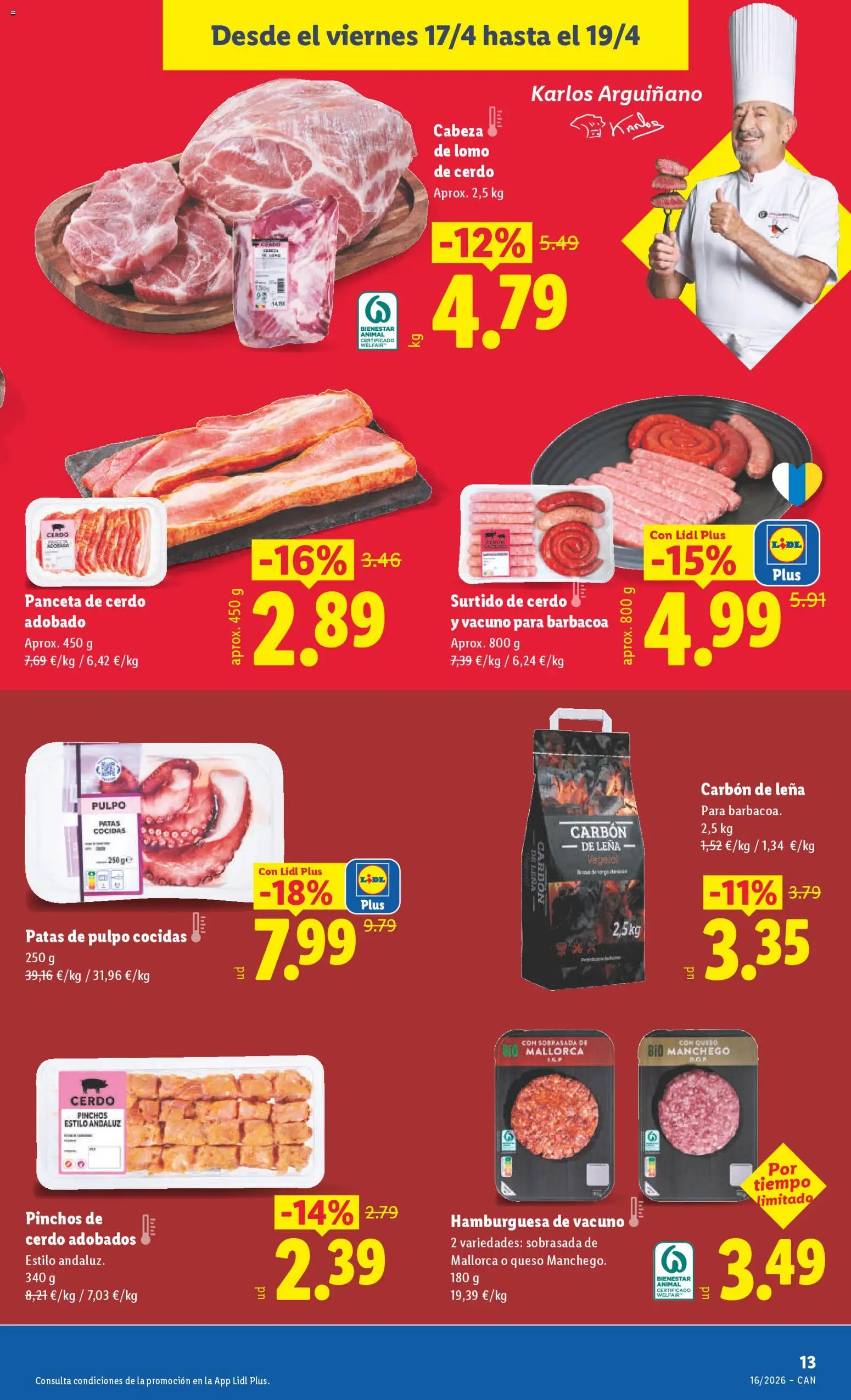 Lidl Canarias │ válido desde el 13.04.2026 | Página: 23 | Productos: Queso, Ηλεκτρικός φούρνος, Σοκολατούχο γάλα, Sobrasada