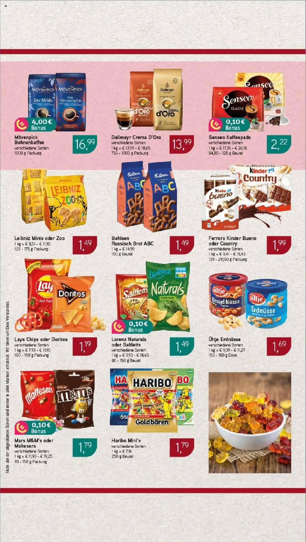 Rewe prospekt Berlin / Prenzlauer Berg	 - gültig ab dem 27.07.2025 | Seite: 13 | Produkte: Senseo, Mars, Senseo kaffeepads, Nüsse