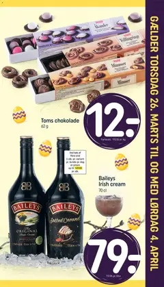 Toms chokolade, 62 g gyldig fra 22.03.2026 | Side: 25 | Produkter: Amendoins, Chokolade, Salt