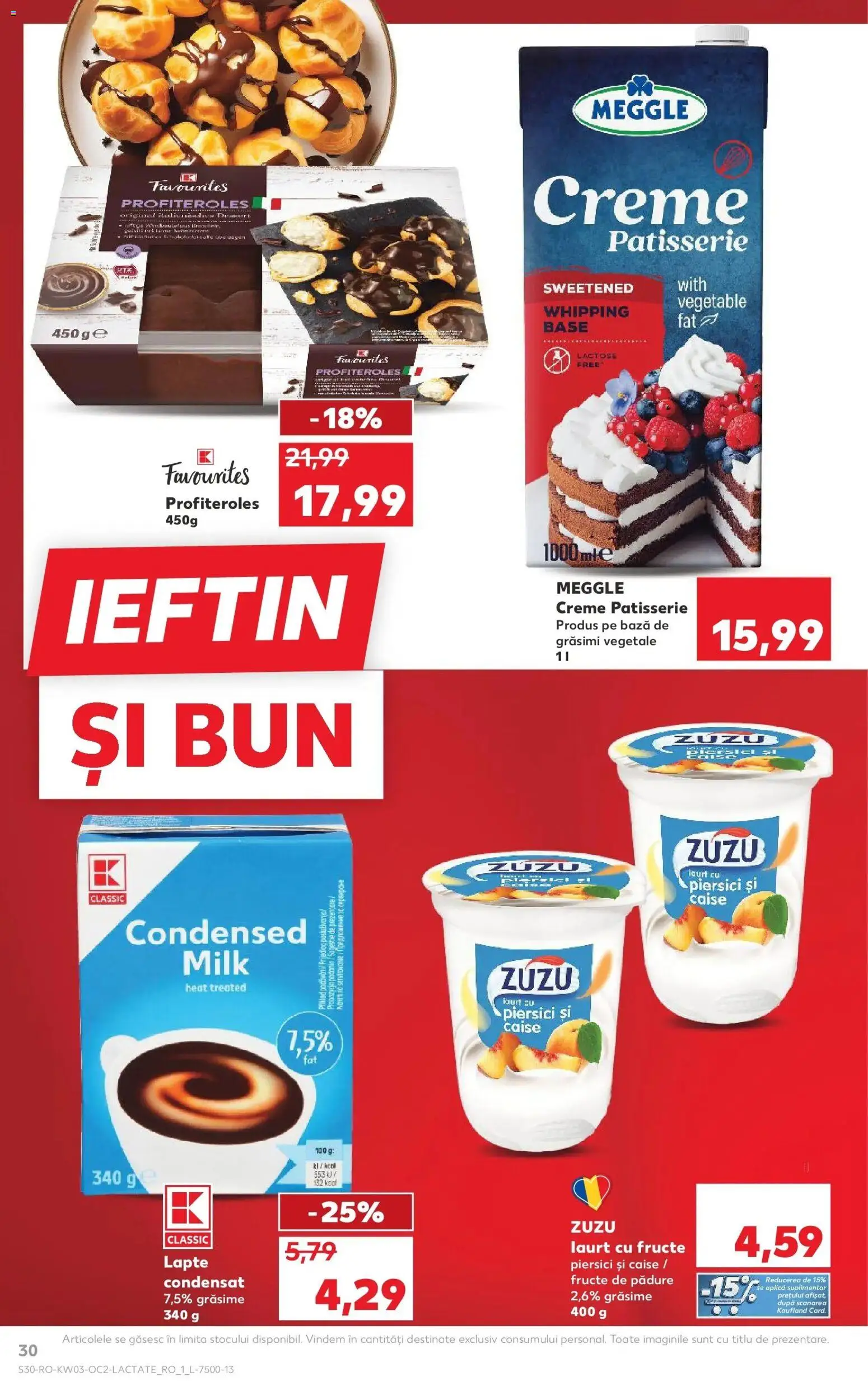 Noul catalog Kaufland – valabil de la 14.01.2026 | Pagină: 30 | Produse: Lapte, Iaurt, Ahtapot, Fructe