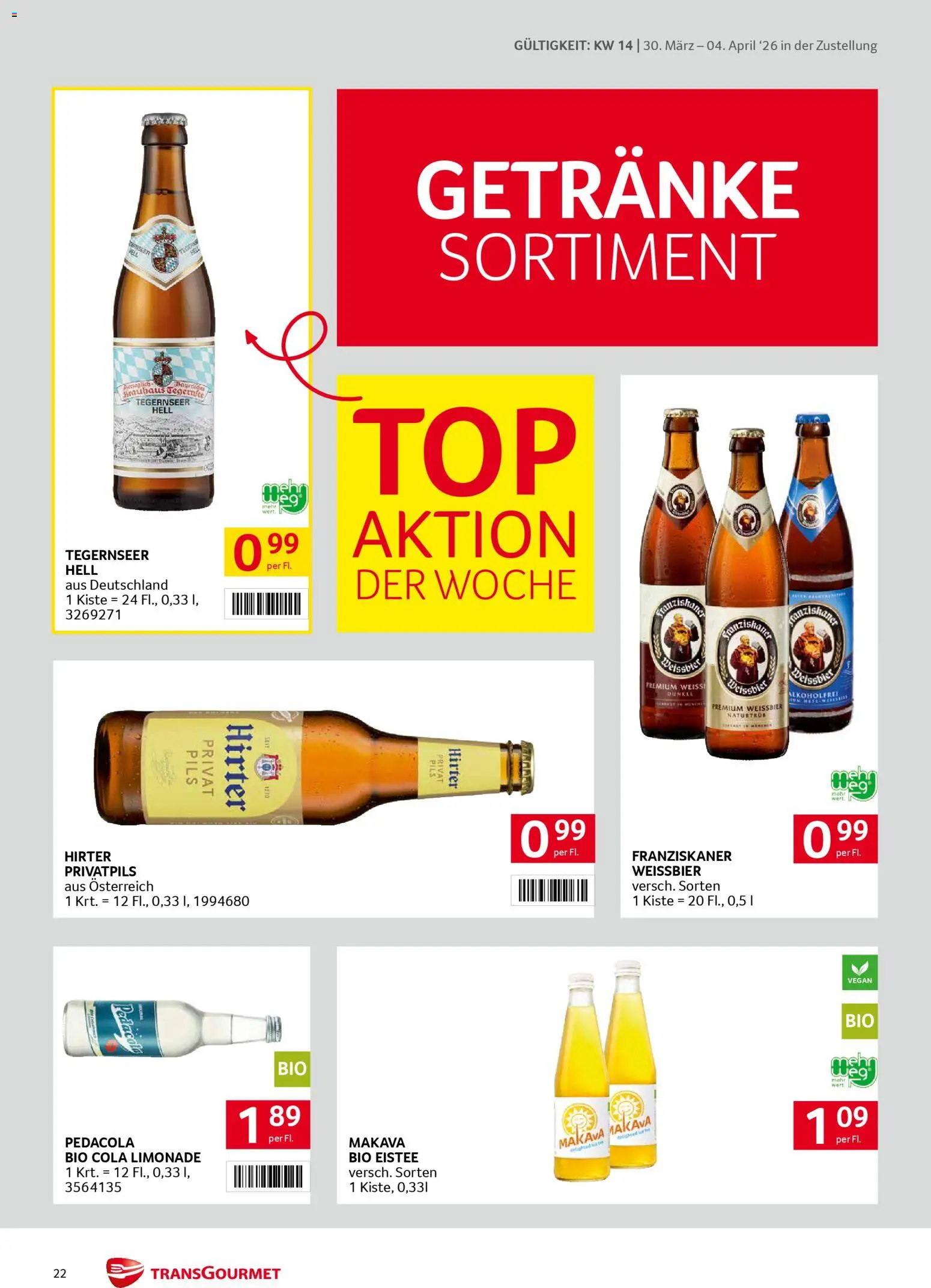 Transgourmet Zustellaktion gültig ab 30.03.2026 | Seite: 22
