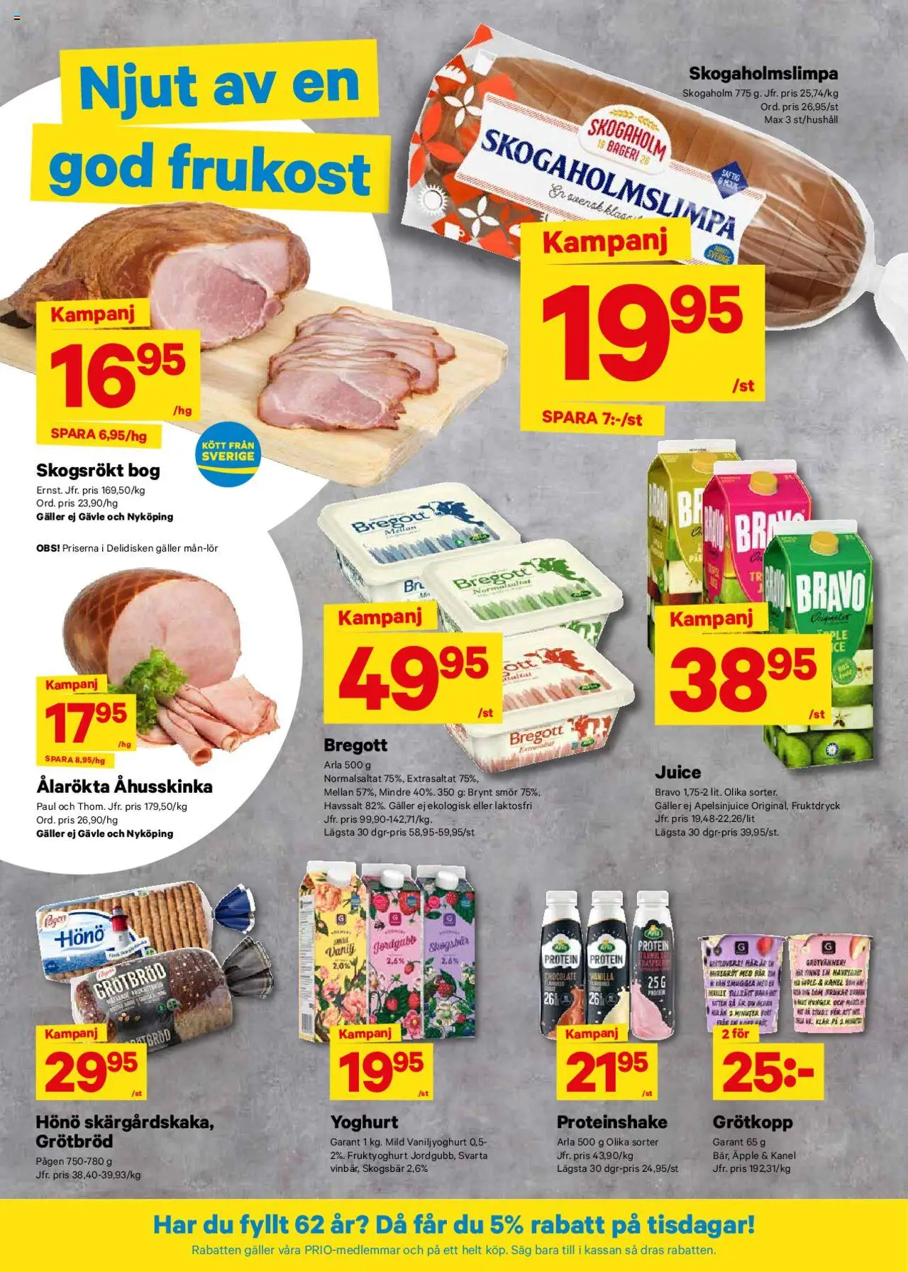 City Gross reklamblad aktuell från 28.07.2025 | Sida: 5 | Produkter: Bageri, Såg, Bregott, Smör