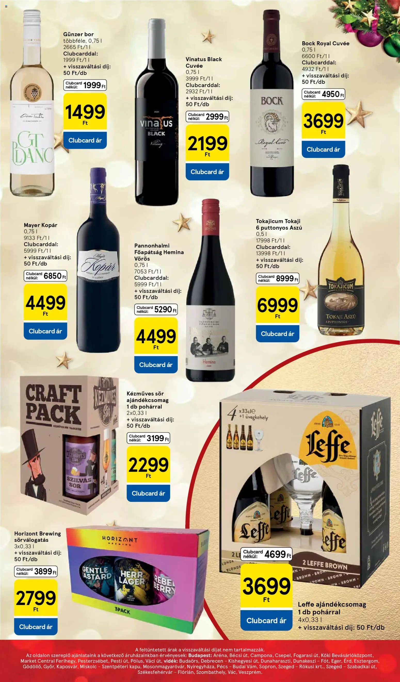 Tesco akciós ujság - amely érvényes a következő dátumtól: 26.11.2025 | Oldal: 9 | Termékek: Bor, Sör