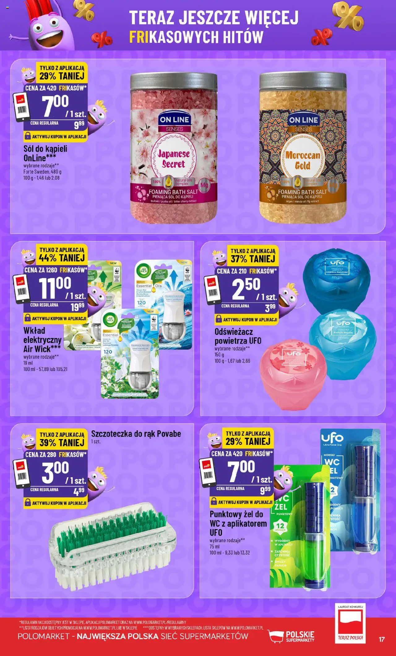 POLOmarket Gazetka - Frikasowe hity od 28.05.2025 | Strona: 17 | Produkty: Odświeżacz, Odświeżacz powietrza, Zapach, Sól