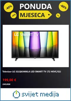 Katalog Svijet medija - Pregled kataloga iz trgovine Svijet medija, vrijedi od 03.10.2025 | Stranica: 7 | Proizvodi: Smart TV, Tv, Televizor