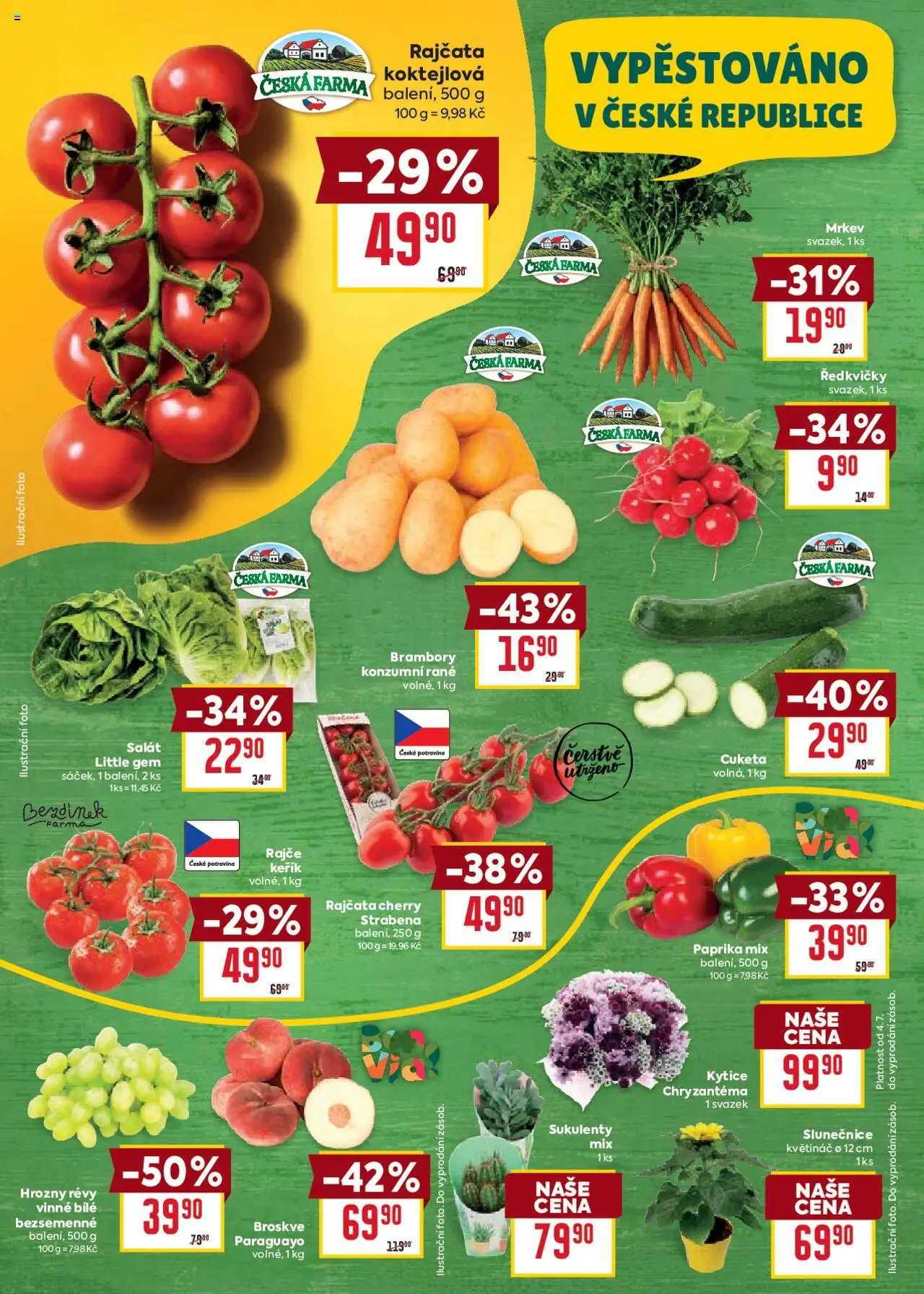 Billa Velký leták od 02.07.2025 | Strana: 2 | Produkty: Salát, Broskve, Paprika, Ředkvičky