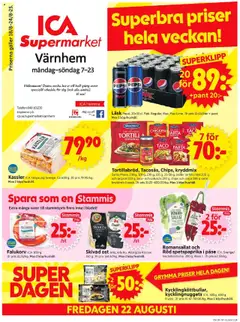 ICA Supermarket - Malmö - Förhandsvisning av reklamblad från butik ICA Supermarket aktuell från 18.08.2025