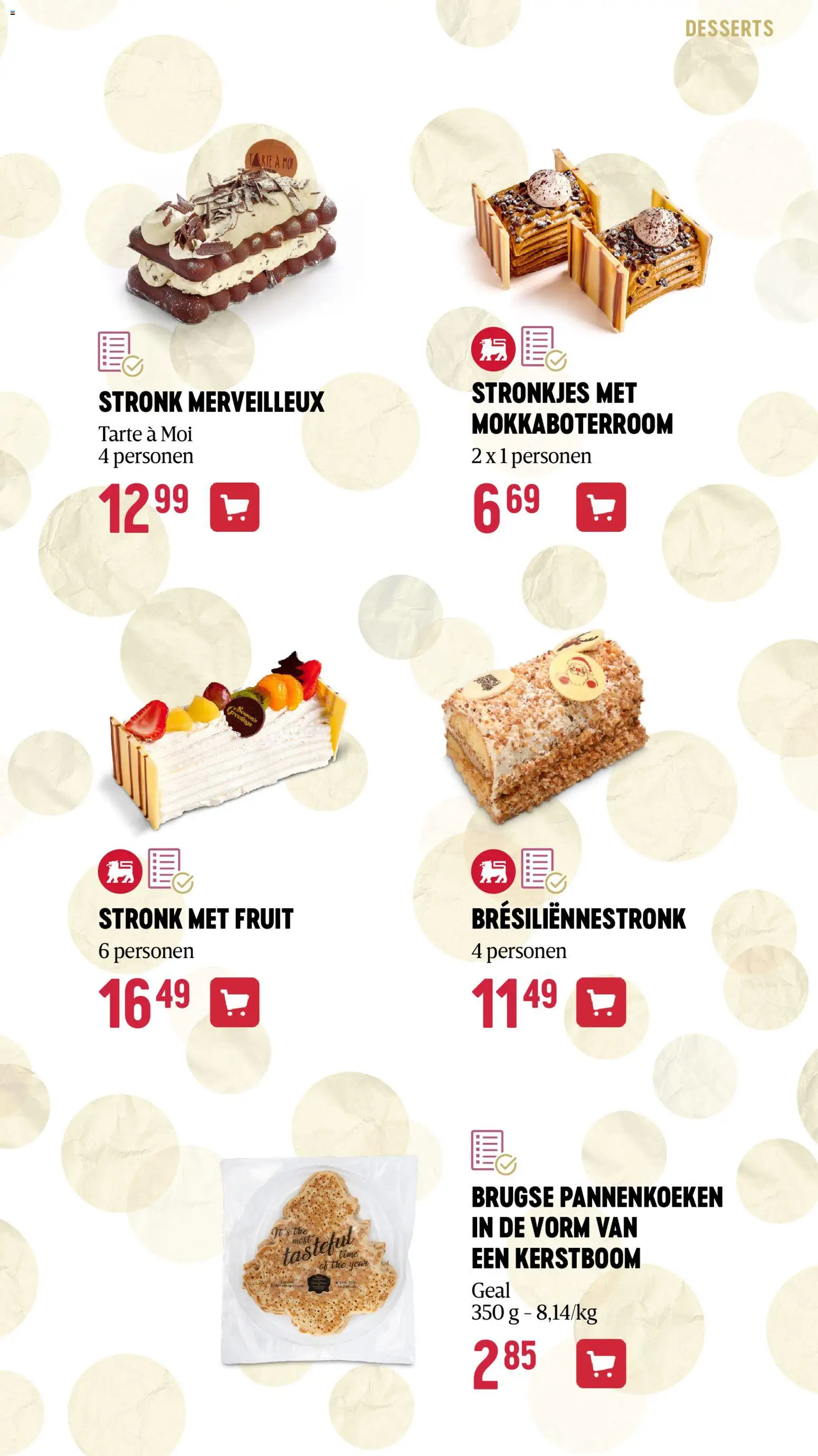 {H1} | Pagina: 47 | Producten: Pannenkoeken, Cake, Fruit