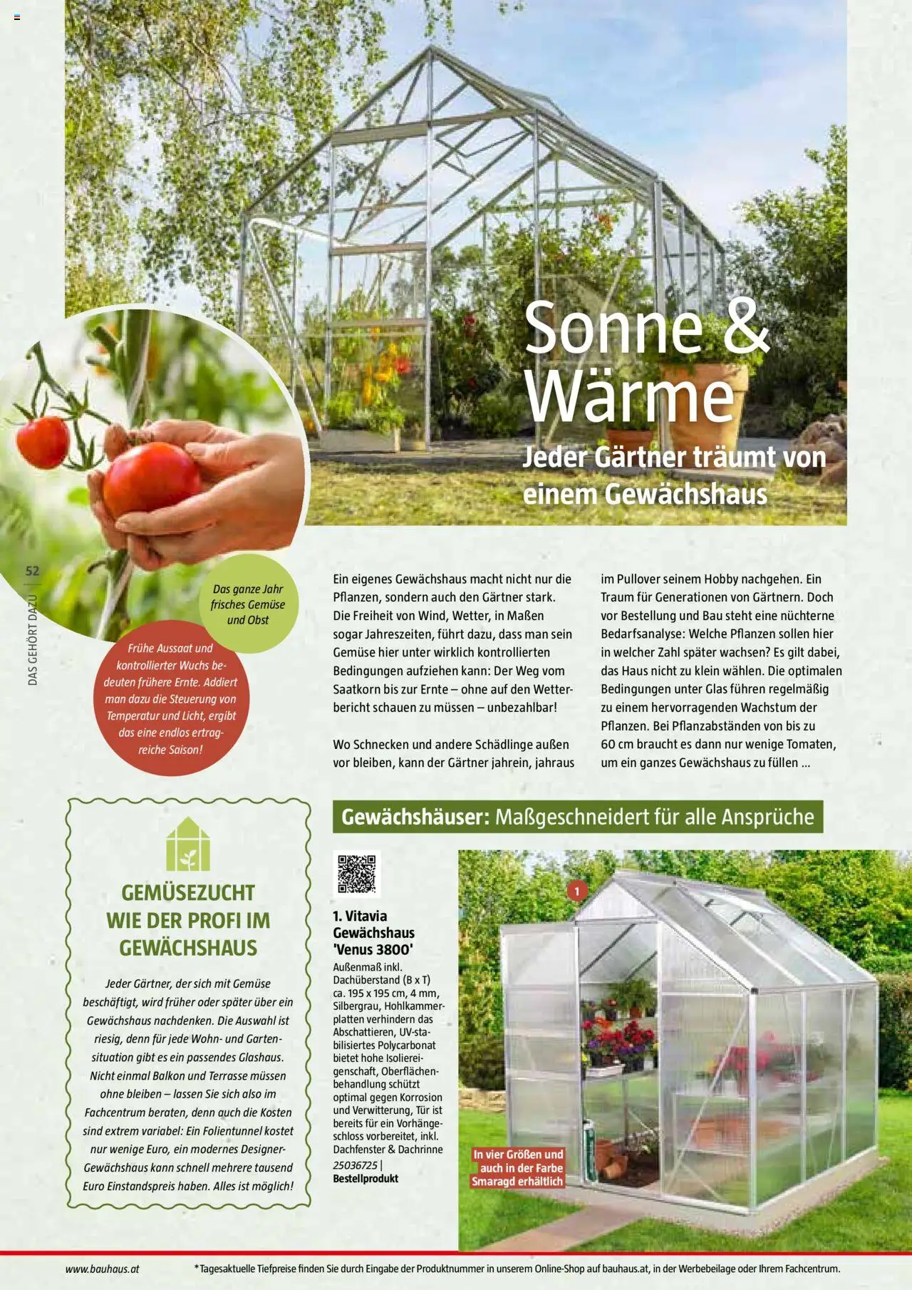 Bauhaus Reiche Ernte Magazin 2025 gültig ab 01.07.2025 | Seite: 52 | Produkte: Pullover, Gemüse, Obst