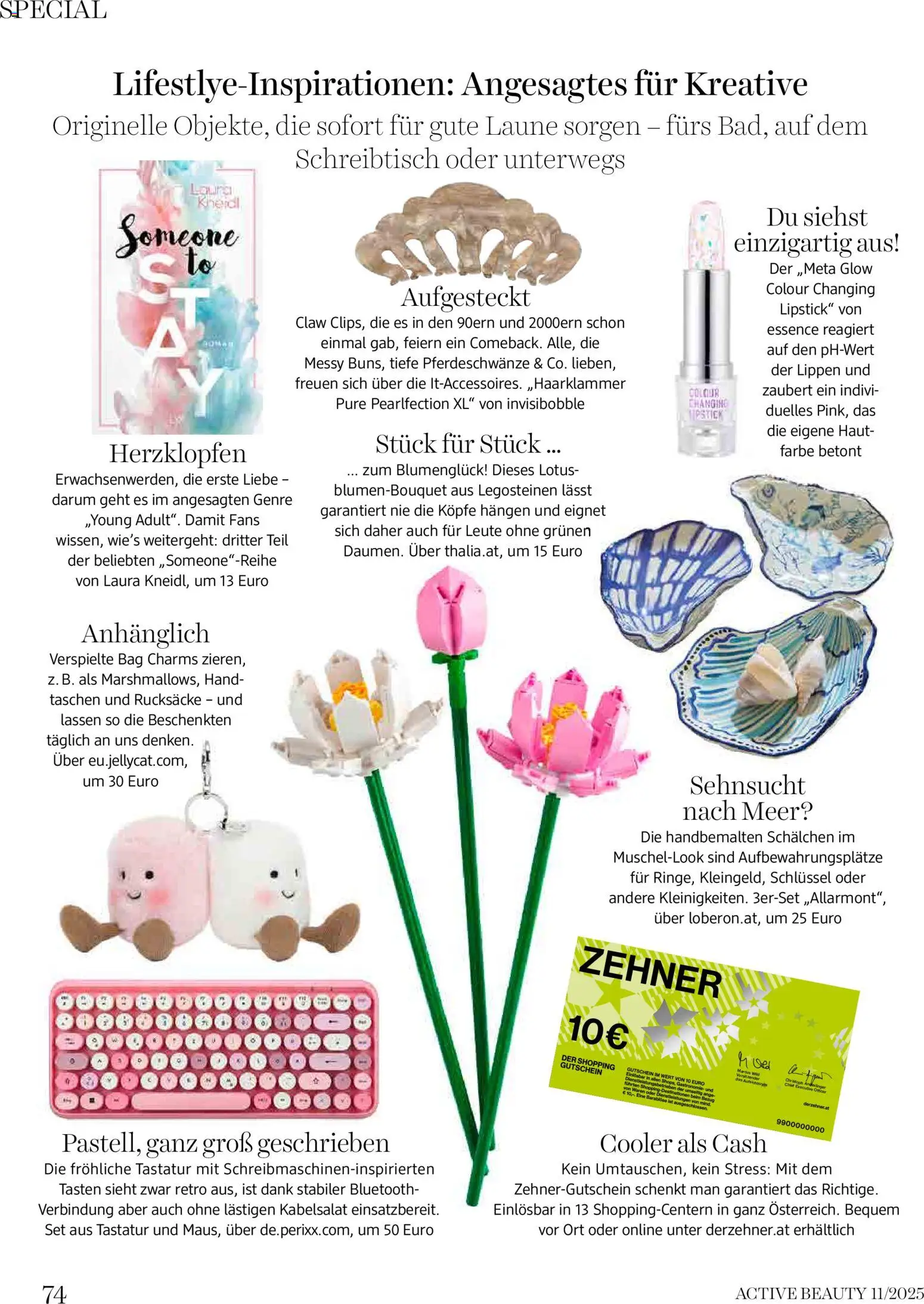 dm drogerie markt Active Beauty Magazin 11/2025 gültig ab 01.11.2025 | Seite: 74 | Produkte: Tastatur