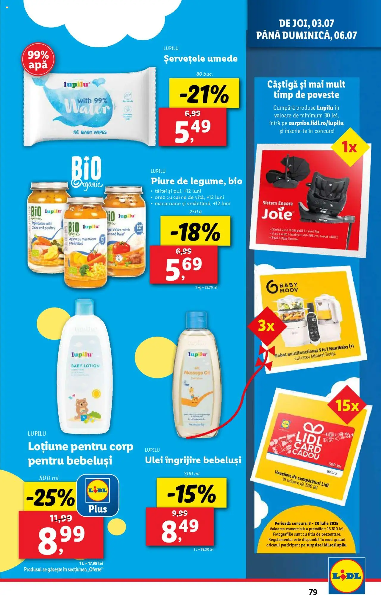 Catalog Lidl – valabil de la 30.06.2025 | Pagină: 79 | Produse: Şerit ödül, Robot, Ulei, Șervețele umede
