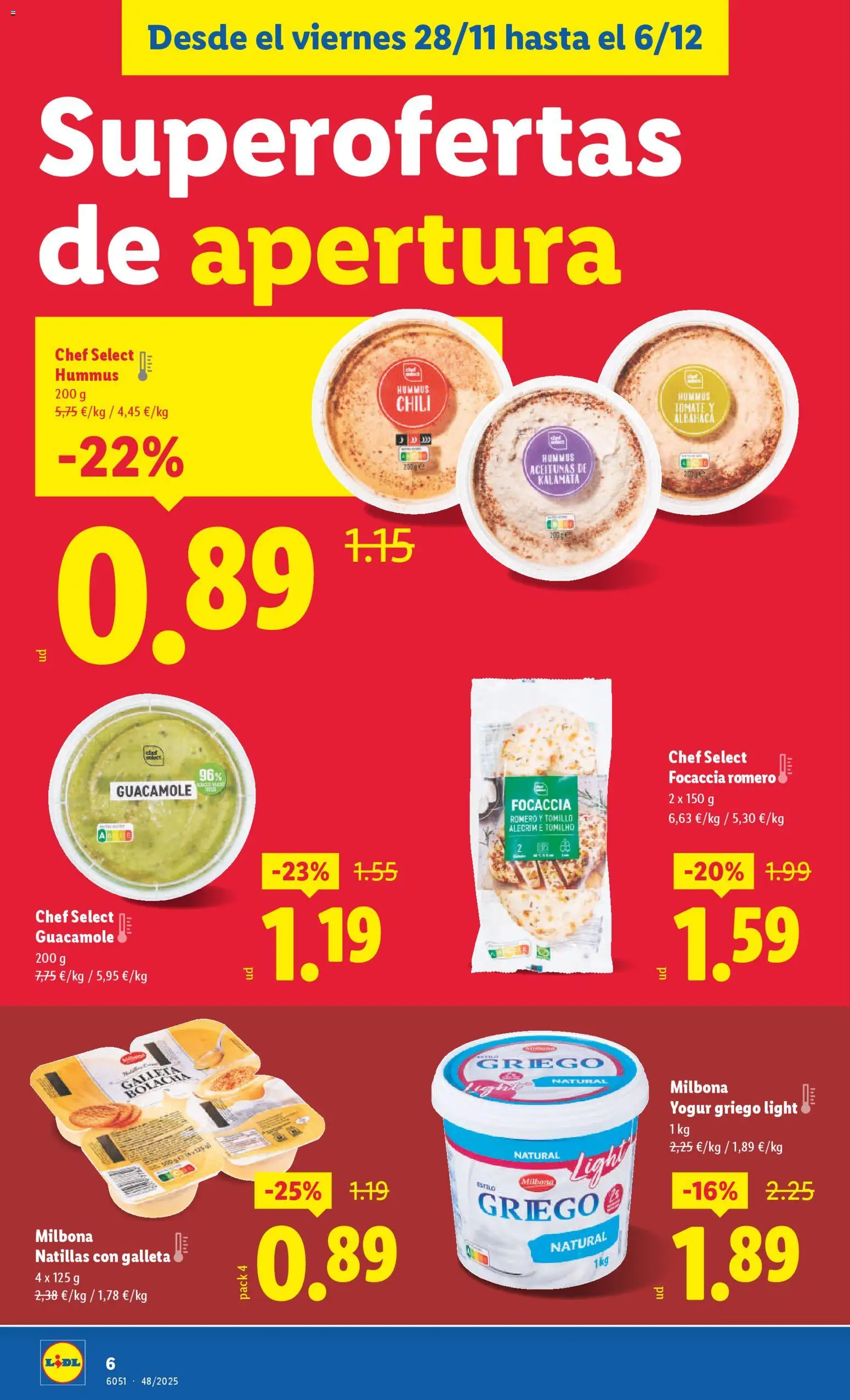 Lidl -Teraple │ válido desde el 28.11.2025 | Página: 6 | Productos: Yogur, Μαγειρική εστία, Guacamole, Ρυζογκοφρέτα