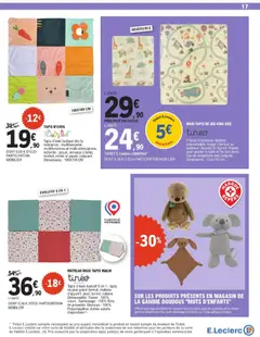 E.Leclerc - Prévisualisation de E.Leclerc Spécial bébé valide à partir de 07.04.2026 | Page: 17 | Produits: Sac, Miroir, Tapis, Jeux