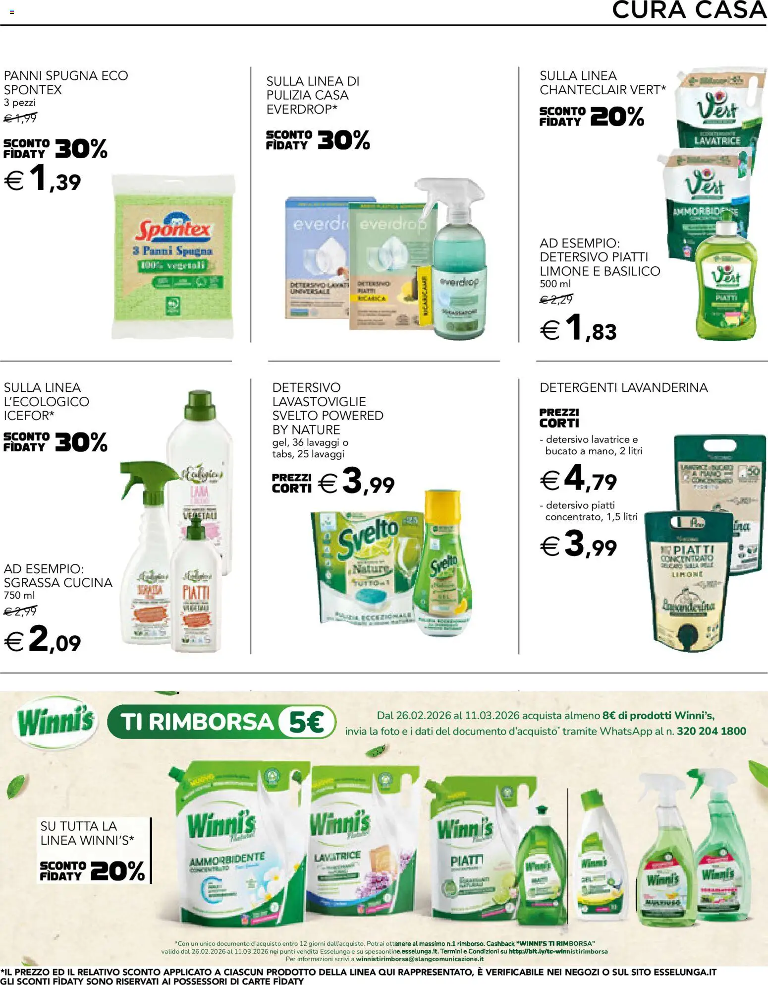 Volantino Esselunga S del 26.02.2026 | Pagina: 31 | Prodotti: Spugna, Ammorbidente, Limone, Lavatrice