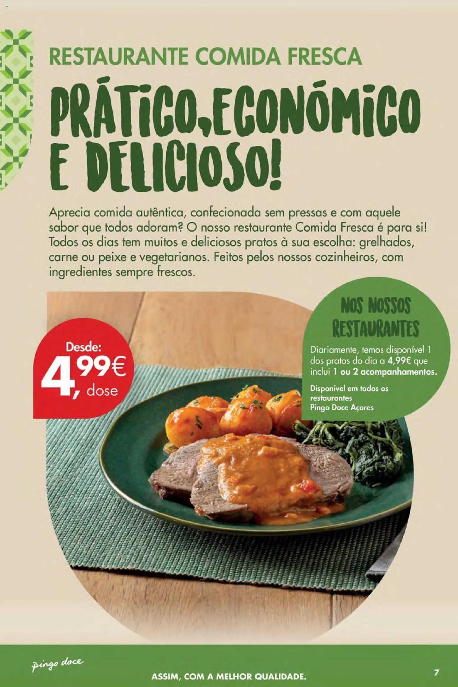 Pingo Doce Poupe Esta Semana Açores │ válido de 23.04.2026 | Página: 7 | Produtos: Pratos, Peixe, Carne