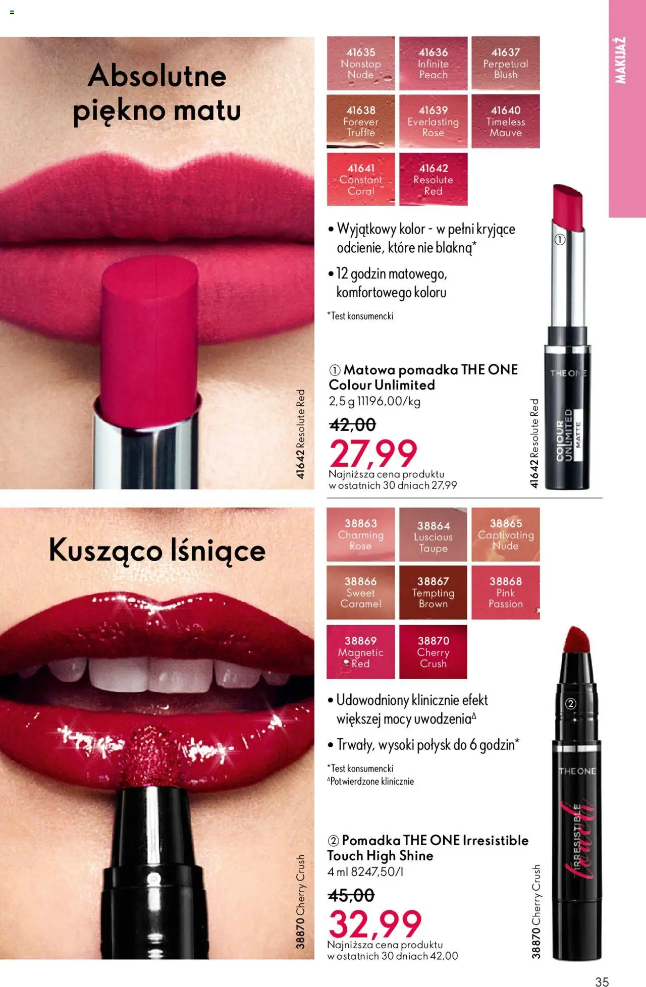 Oriflame Katalog 15 2025 od 22.10.2025 | Strona: 35 | Produkty: Magnetic, Pomadka, Makijaż