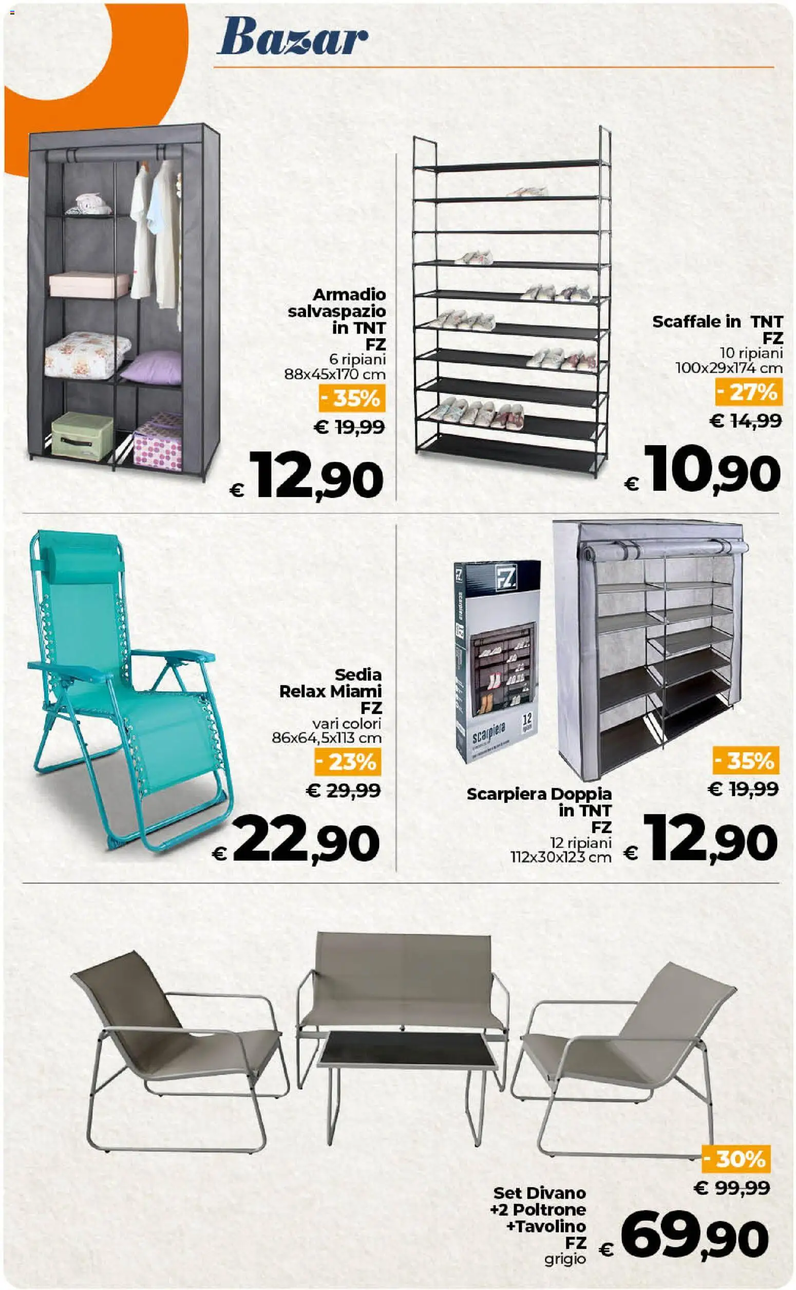 Volantino Ipercoop del 17.04.2026 | Pagina: 59 | Prodotti: Tavolino, Scaffale, Armadio, Divano