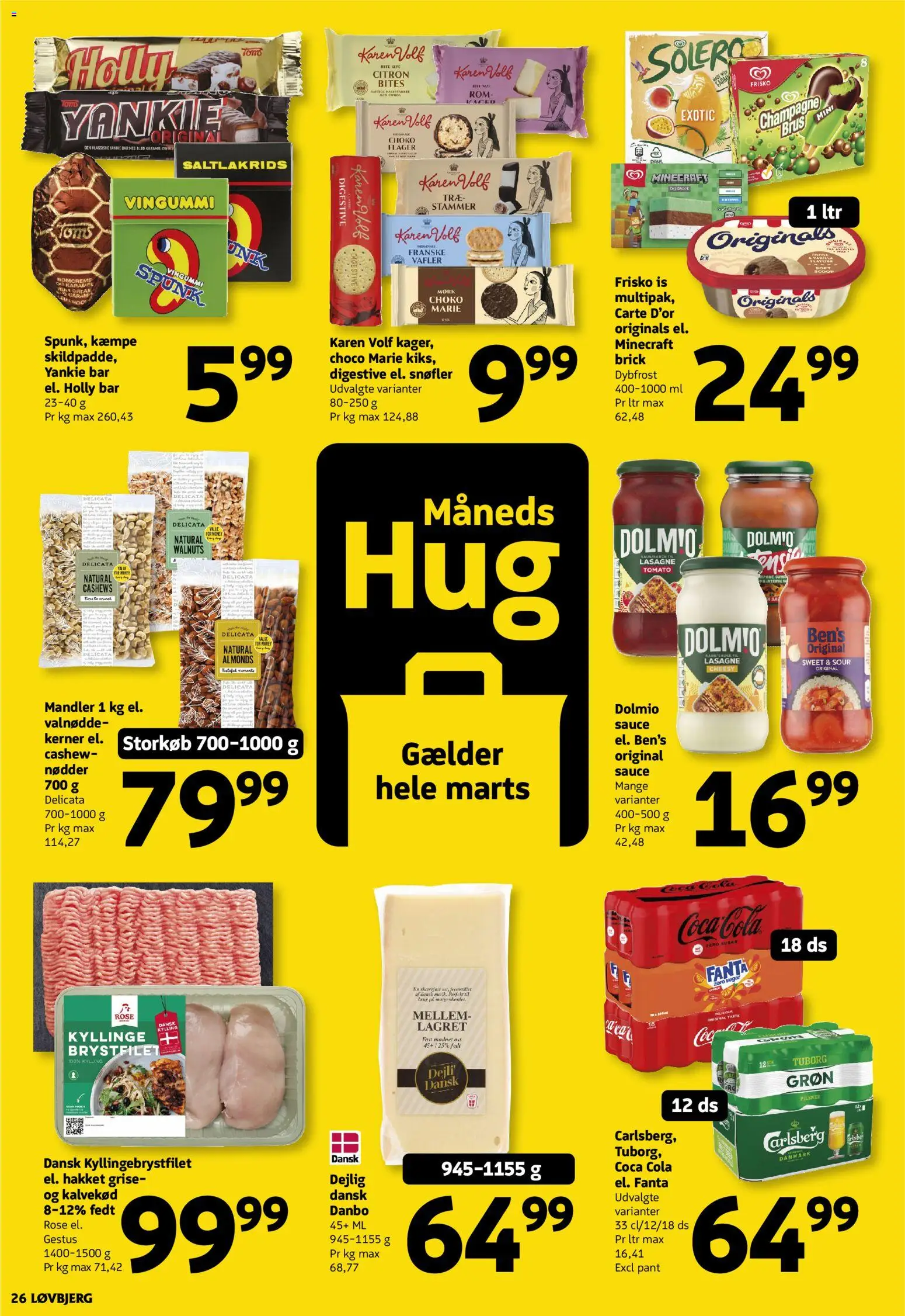 Løvbjerg tilbudsavis – gyldig fra 27.02.2026 | Side: 26 | Produkter: Nødder, Vafler, Cola, Rom