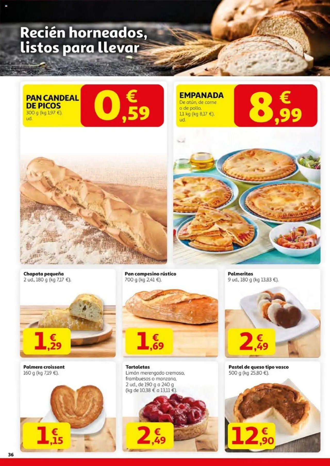 Alcampo - HG catalan  │ válido desde el 14.08.2025 | Página: 36 | Productos: Queso, Pan, Croissant