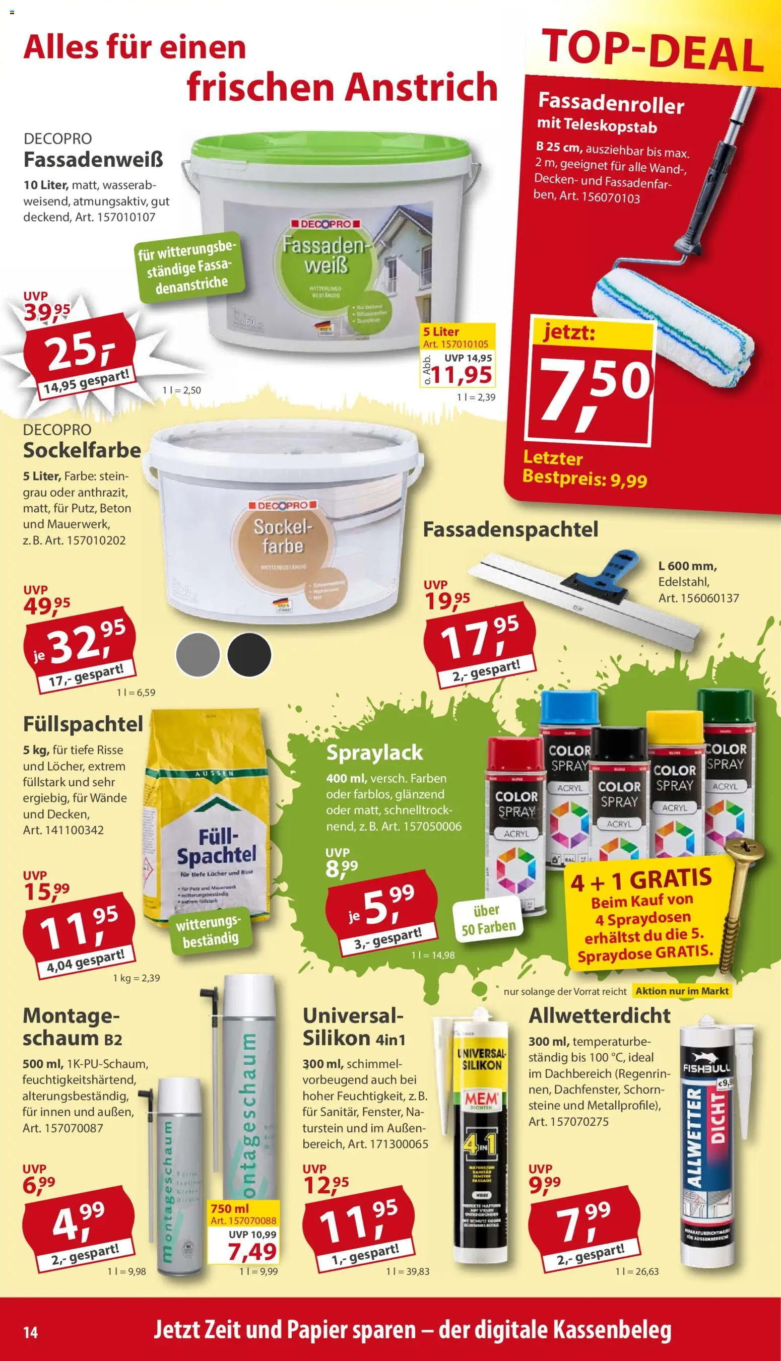 Sonderpreis Baumarkt Prospekt 	 – gültig ab 02.05.2026 | Seite: 14