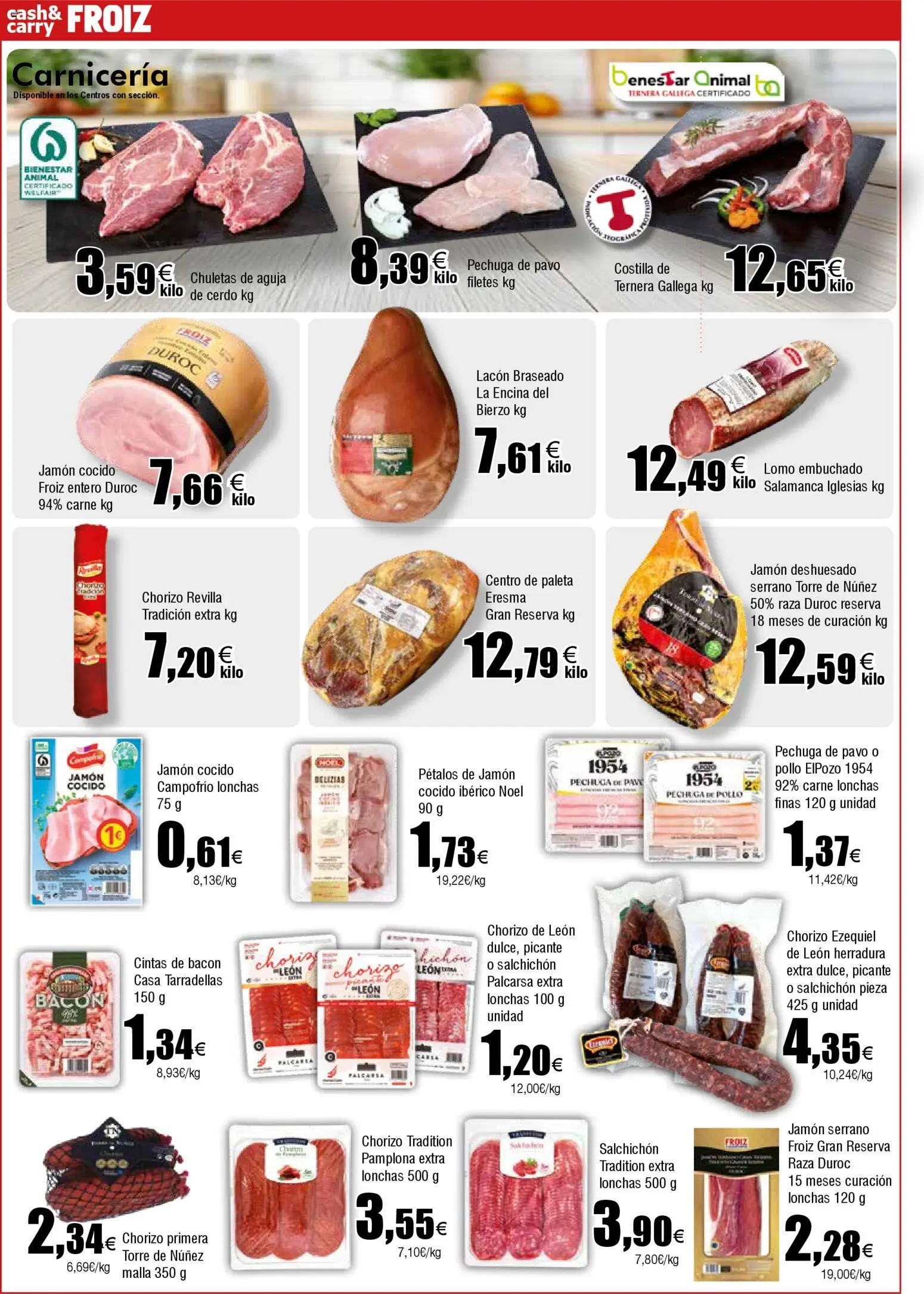 Froiz - Folleto Cash │ válido desde el 11.02.2026 | Página: 10 | Productos: Jamón serrano, Jamón, Jamón cocido, Cerdo