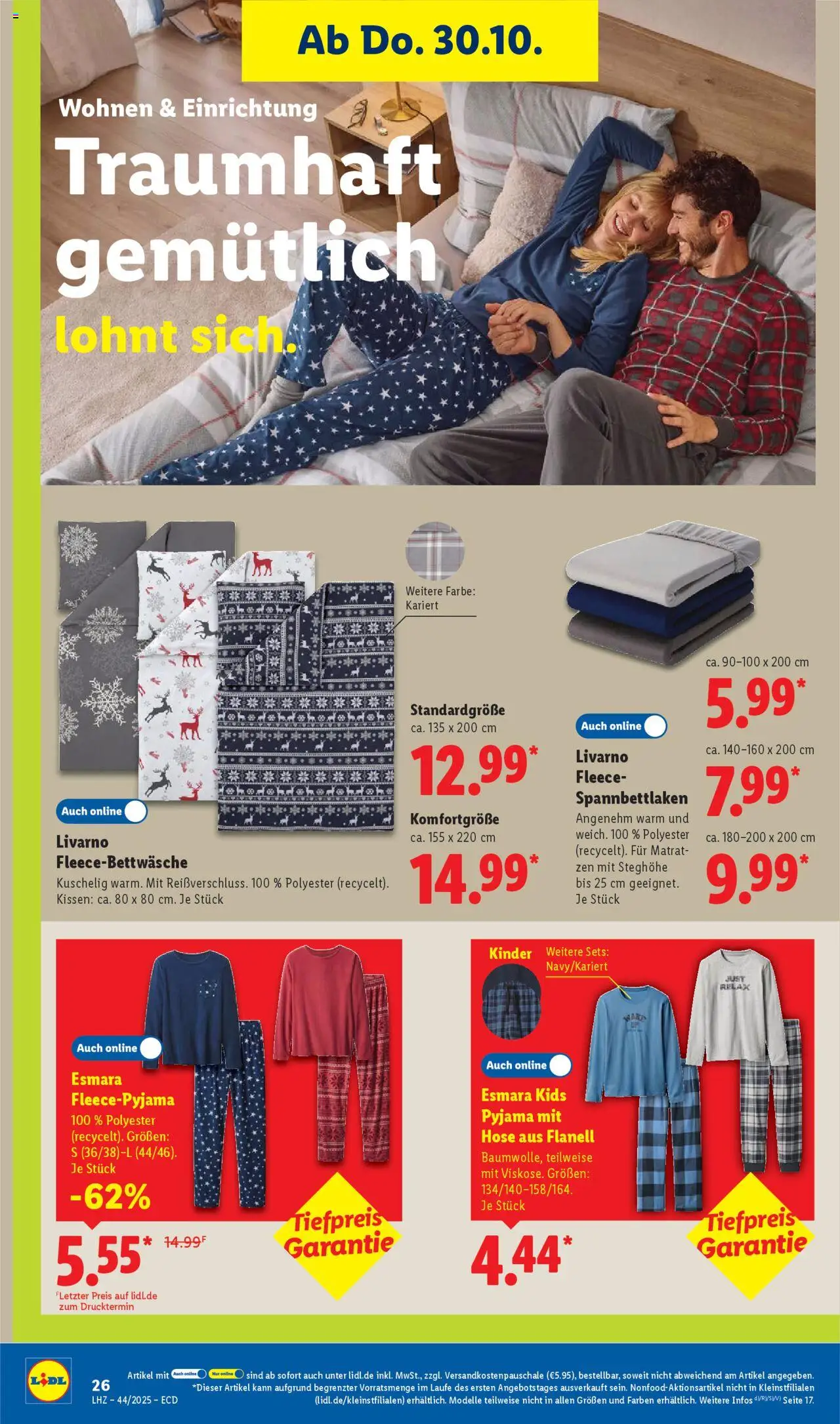 Lidl - Prospekt – gültig ab 27.10.2025 | Seite: 46 | Produkte: Kissen, Hose, Pyjama