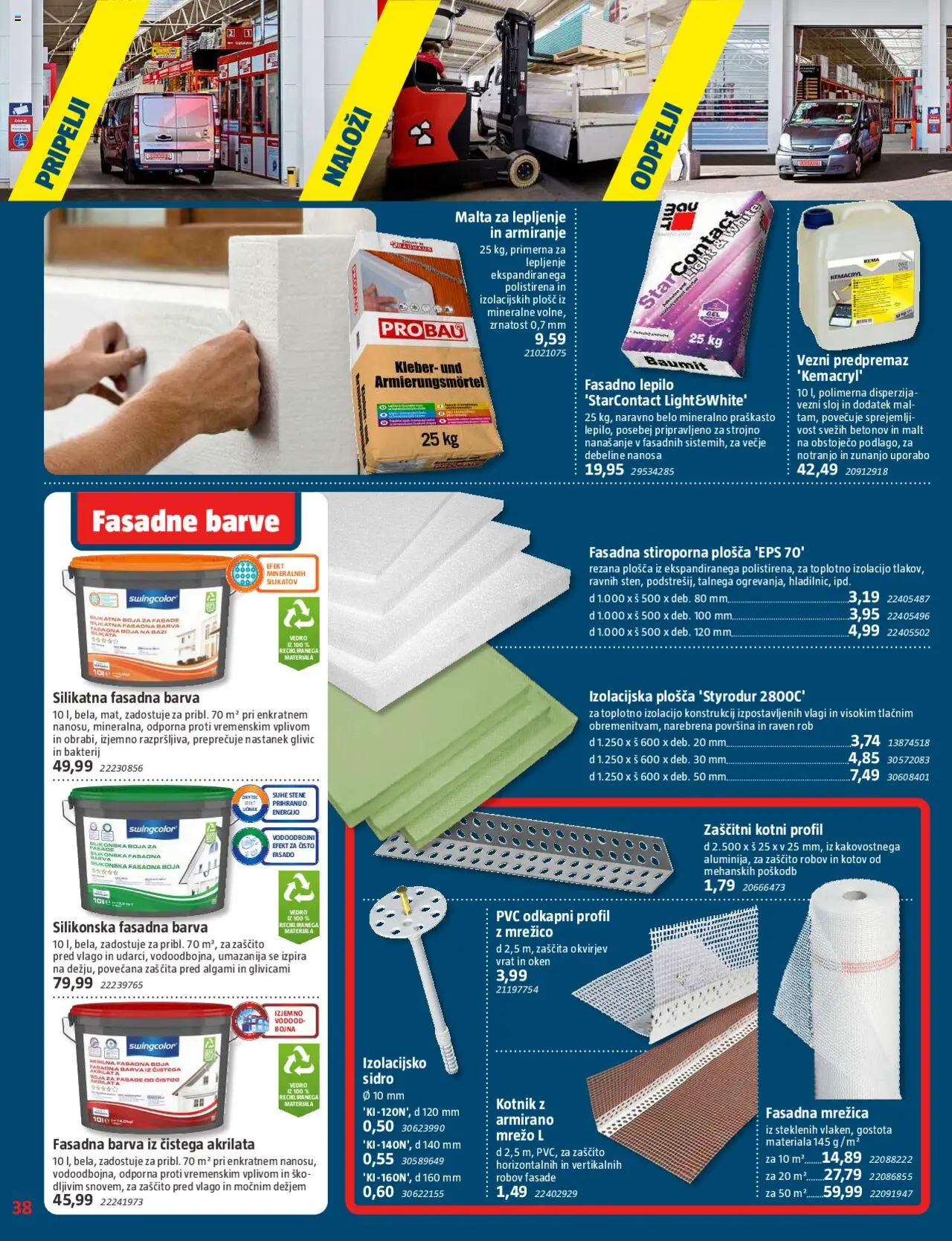 Novi Bauhaus katalog ponudbe – veljaven od 02.10.2025 | Stran: 38 | Izdelki: Mrežica, Lepilo, Barva, Vedro