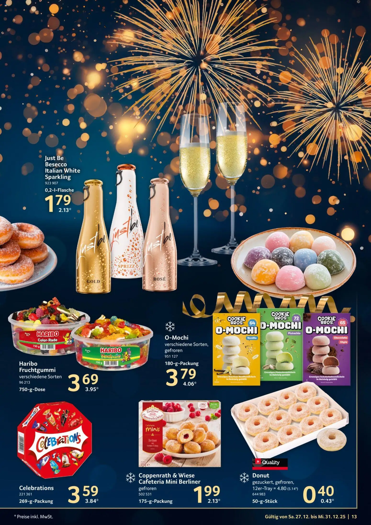 Selgros Prospekt 	 – gültig ab 27.12.2025 | Seite: 13 | Produkte: Berliner, Haribo, Celebrations, Bourbon