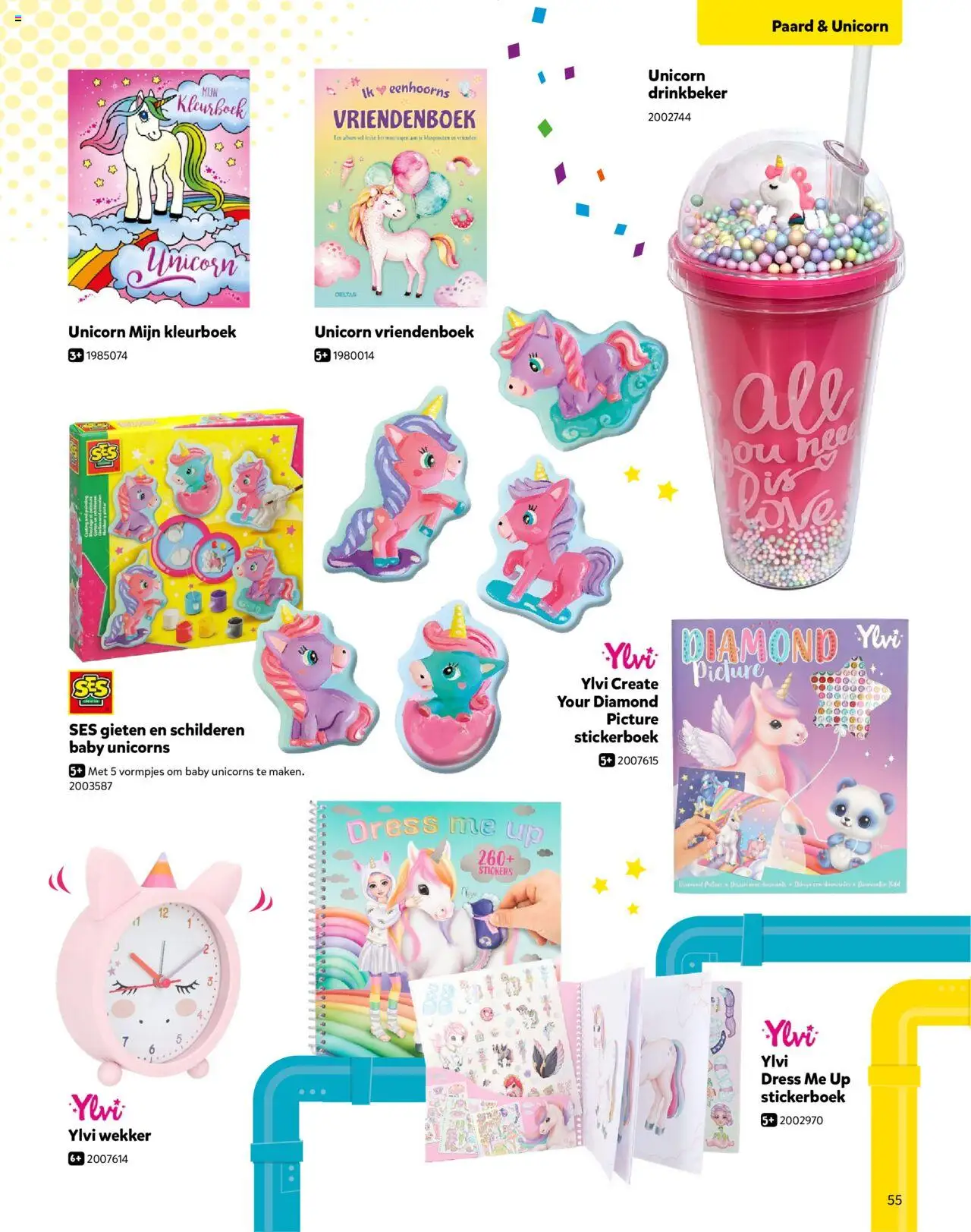 {H1} | Pagina: 55 | Producten: Wekker, Stickers