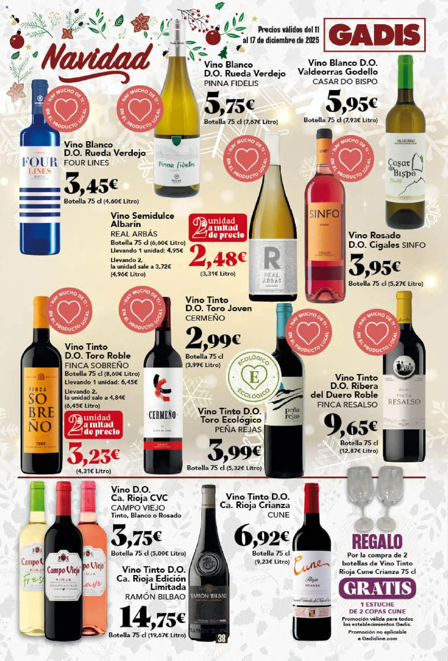 Gadis - folleto │ válido desde el 11.12.2025 | Página: 38 | Productos: Vino rosado, Vino