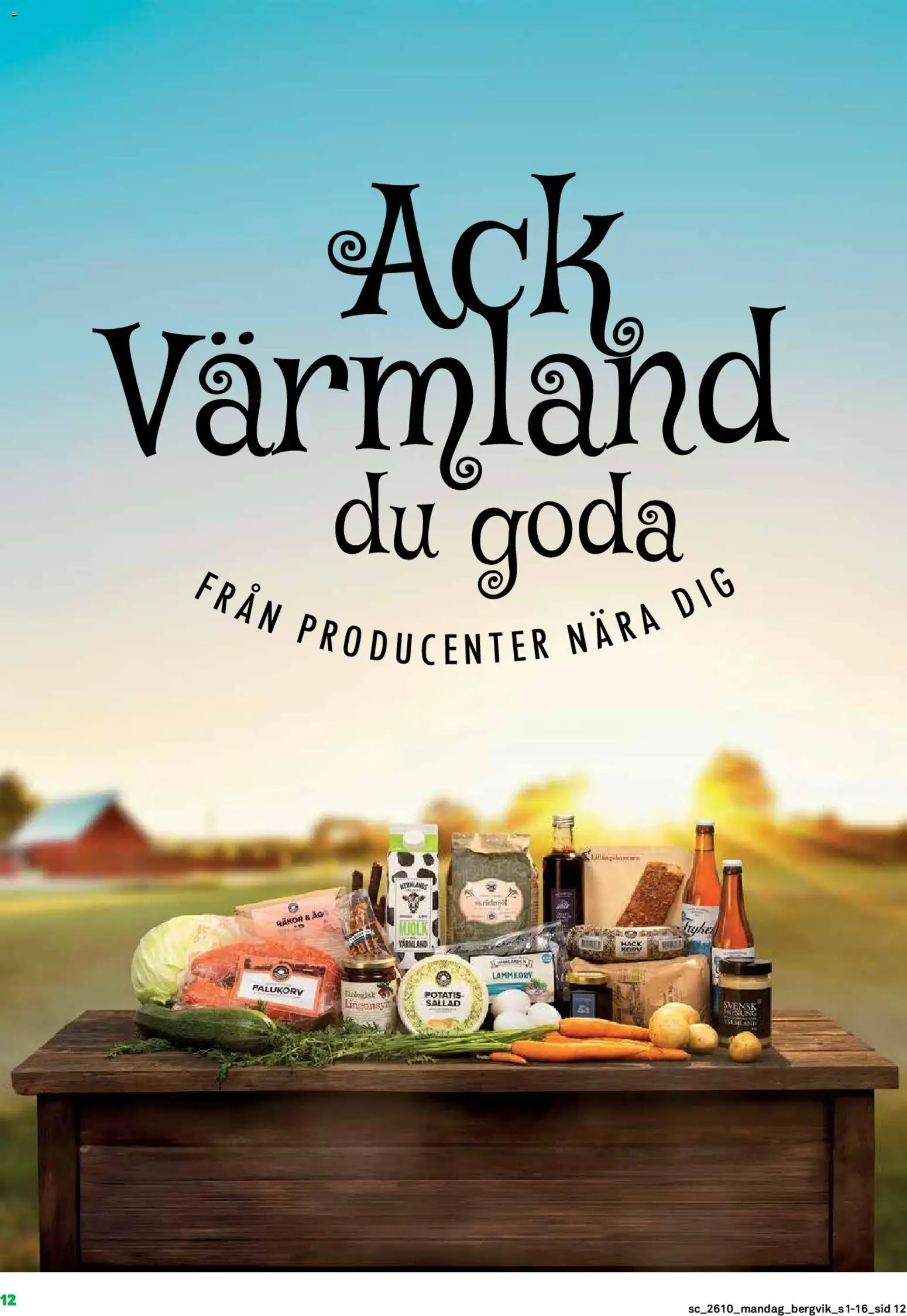 Stora Coop reklamblad aktuell från 02.03.2026 | Sida: 12 | Produkter: Falukorv, Räkor, Potatis, Sallad