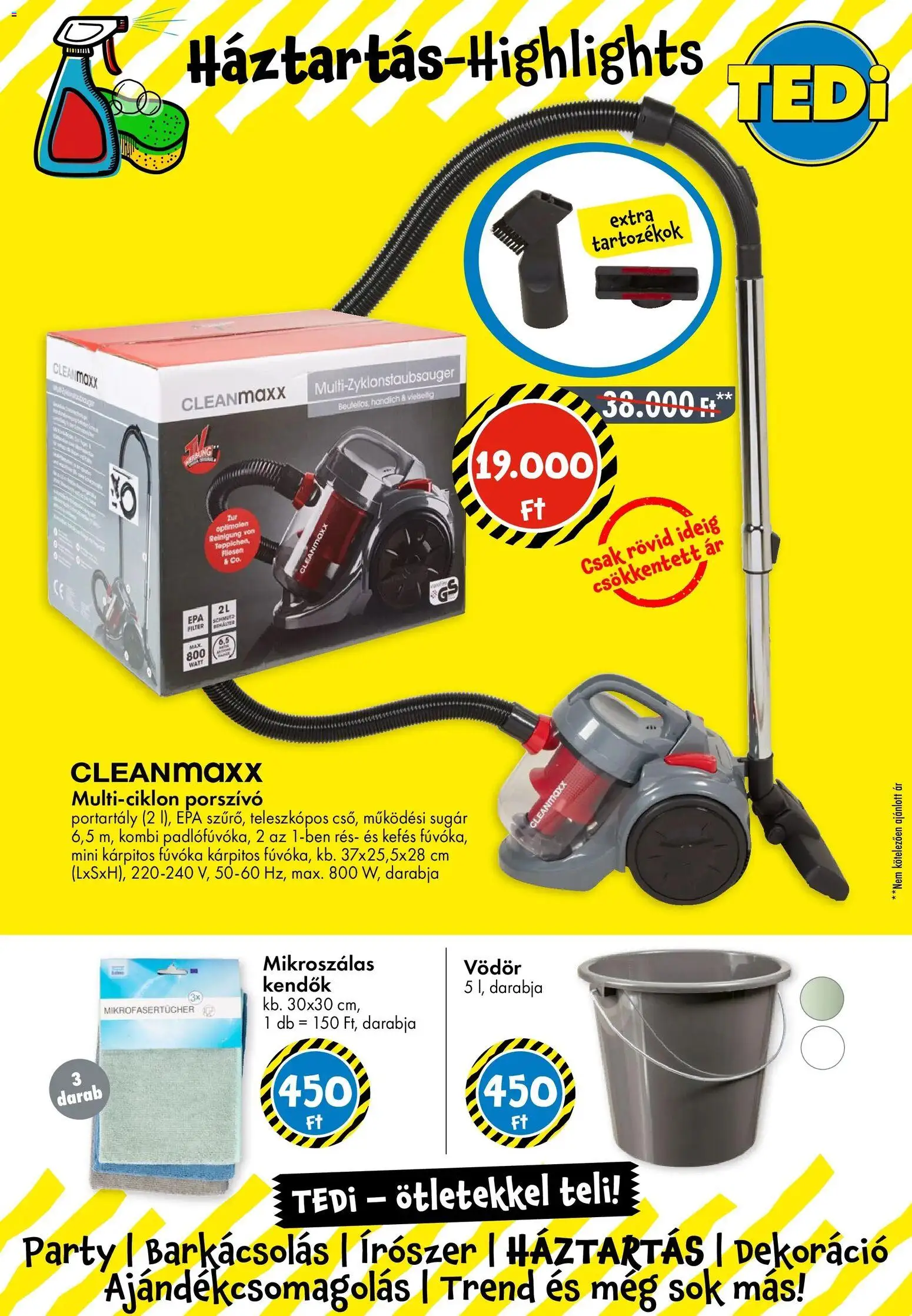 TEDi akciós ujság - amely érvényes a következő dátumtól: 28.11.2025 | Oldal: 7 | Termékek: Porszívó, Dekoráció