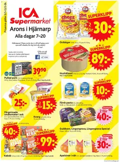 ICA Supermarket - Hjärnarp - Förhandsvisning av reklamblad från butik ICA Supermarket aktuell från 05.01.2026