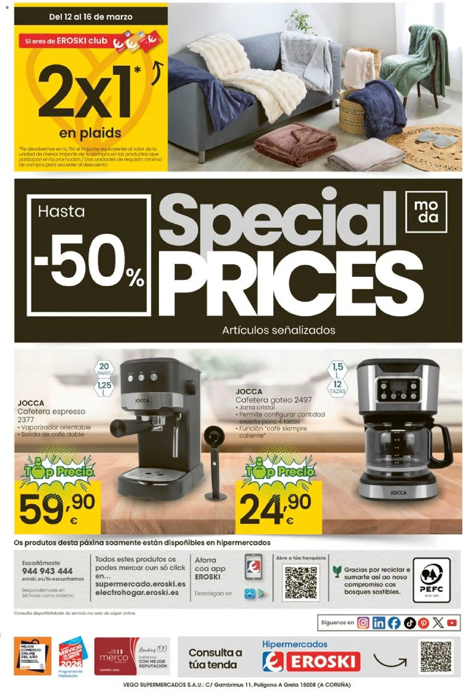Eroski - Oferta │ válido desde el 12.03.2026 | Página: 49 | Productos: Café, Té, Cafetera